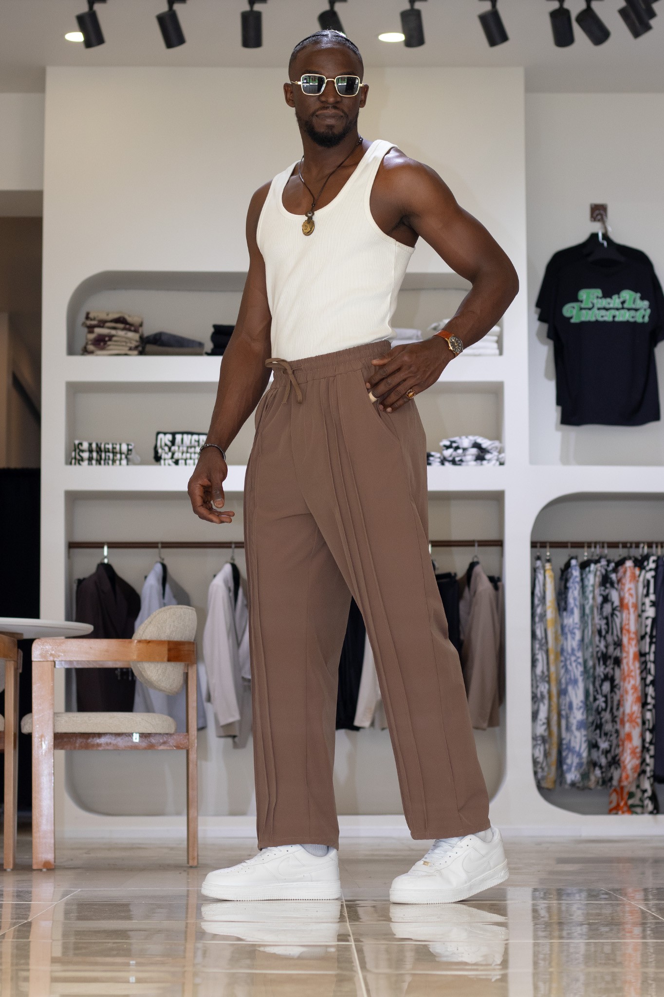 Şerit Detaylı Paraşüt Jogger
