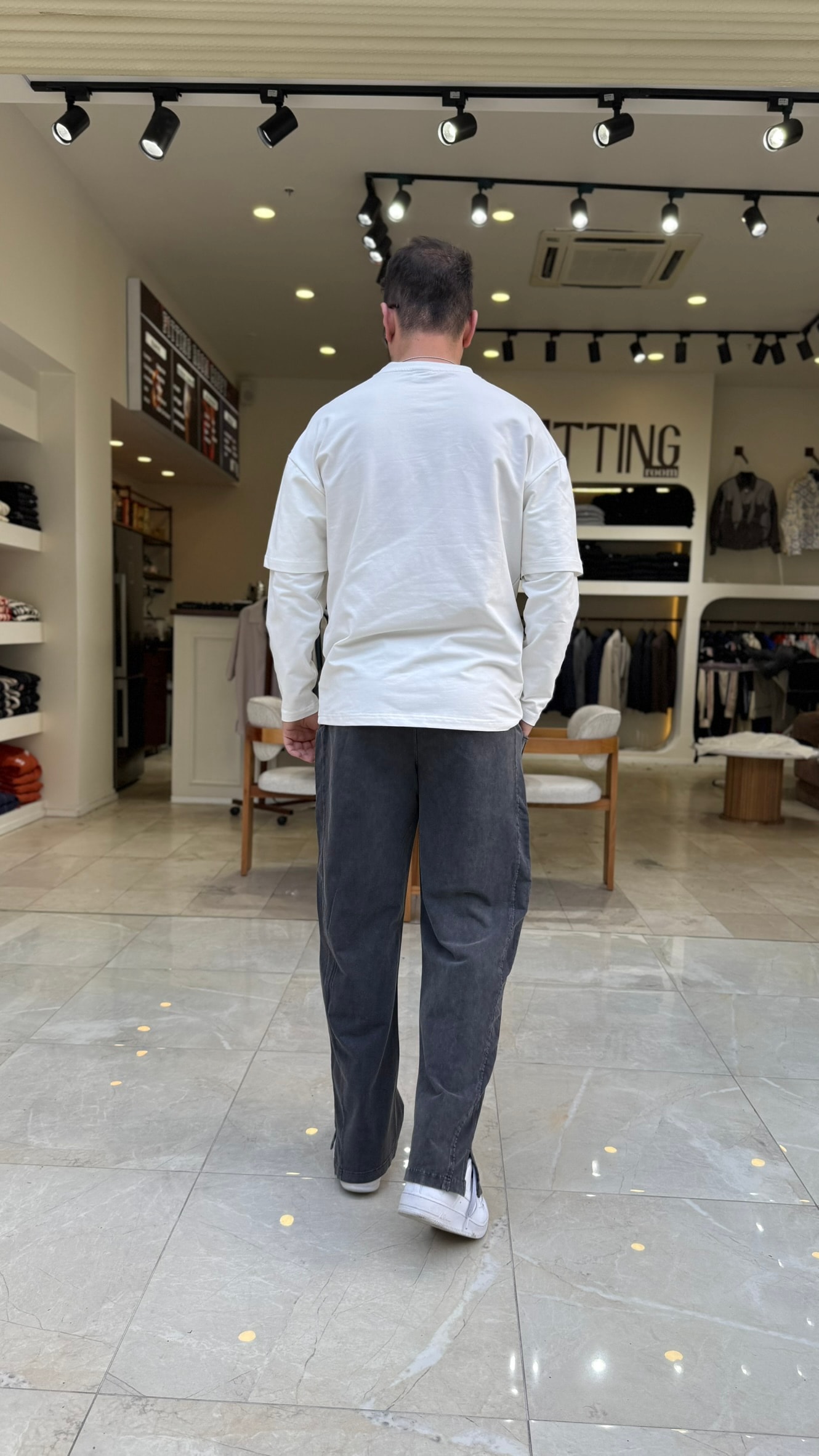 F25 Baskılı Kol Detaylı Sweat 