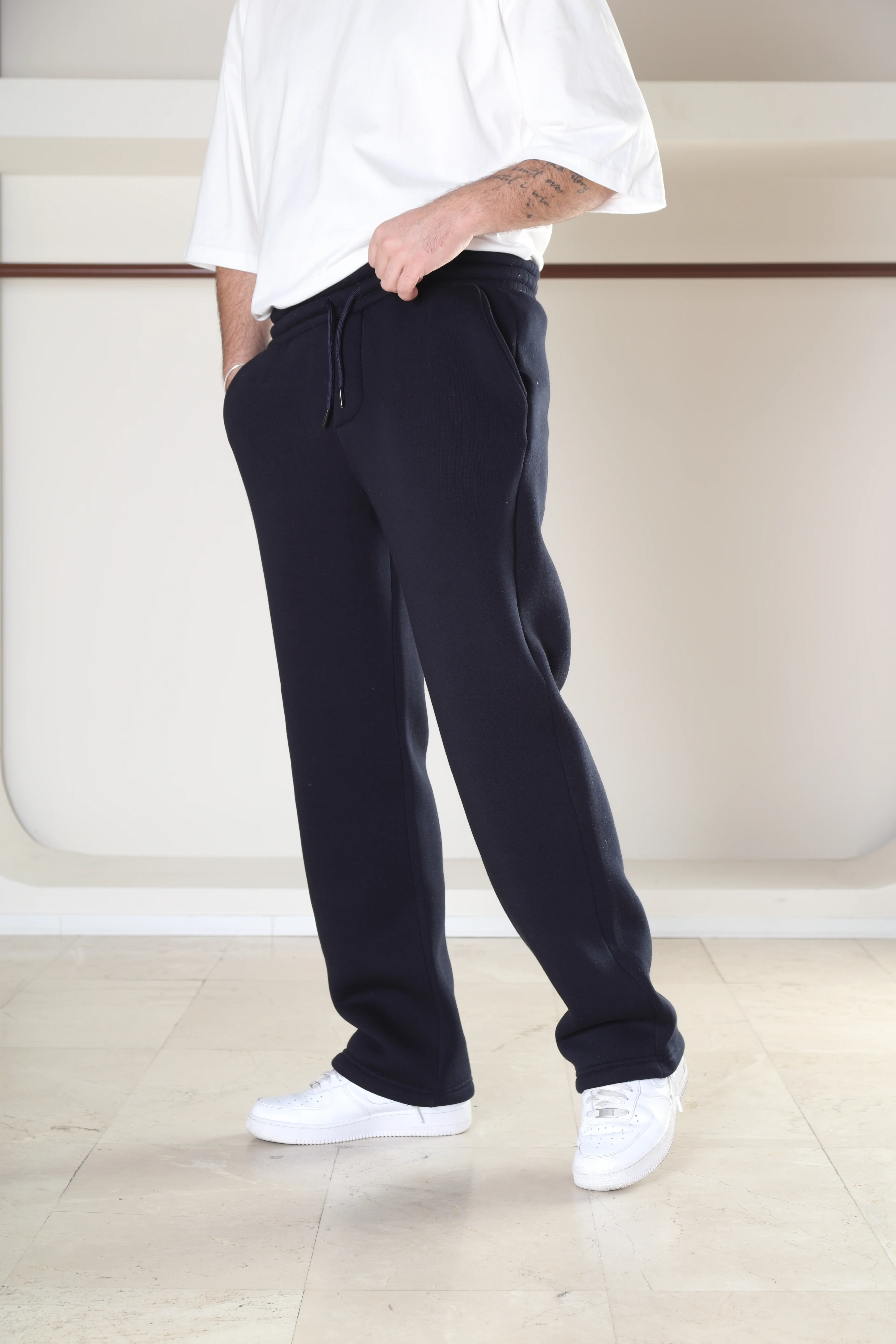 3iplik Şardonlu Baggy Eşofman