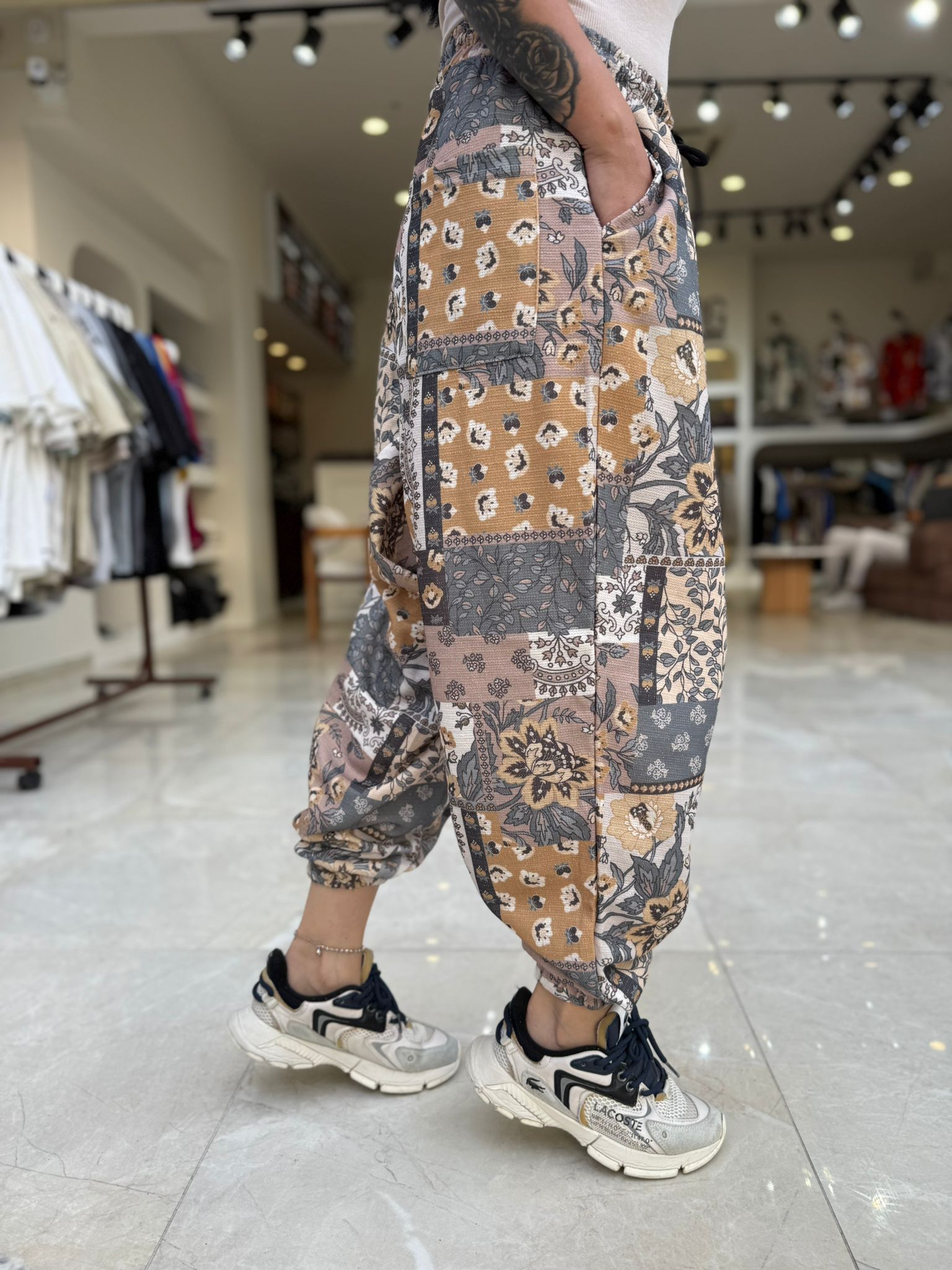 Bayan Bohem Desen Şalvar