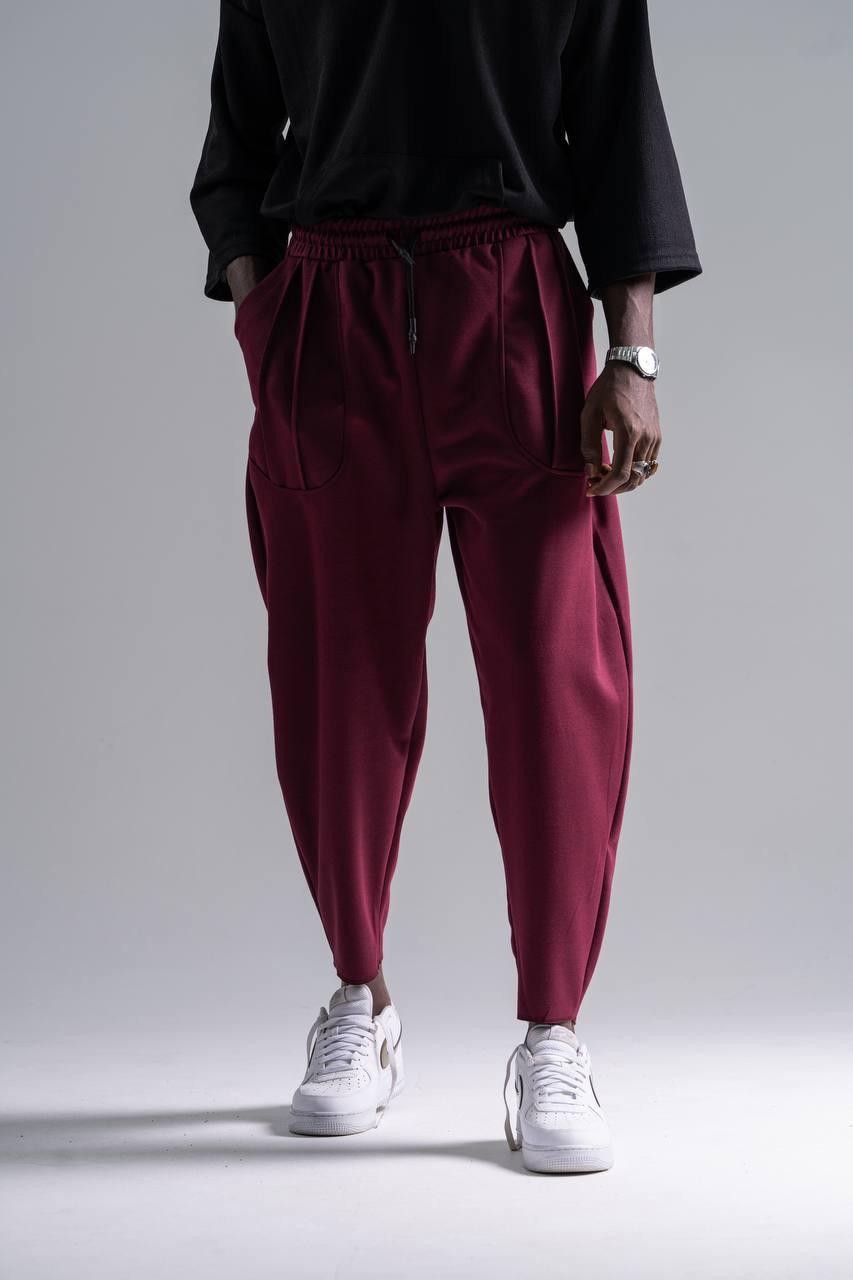 Pileli Baggy Pantolon