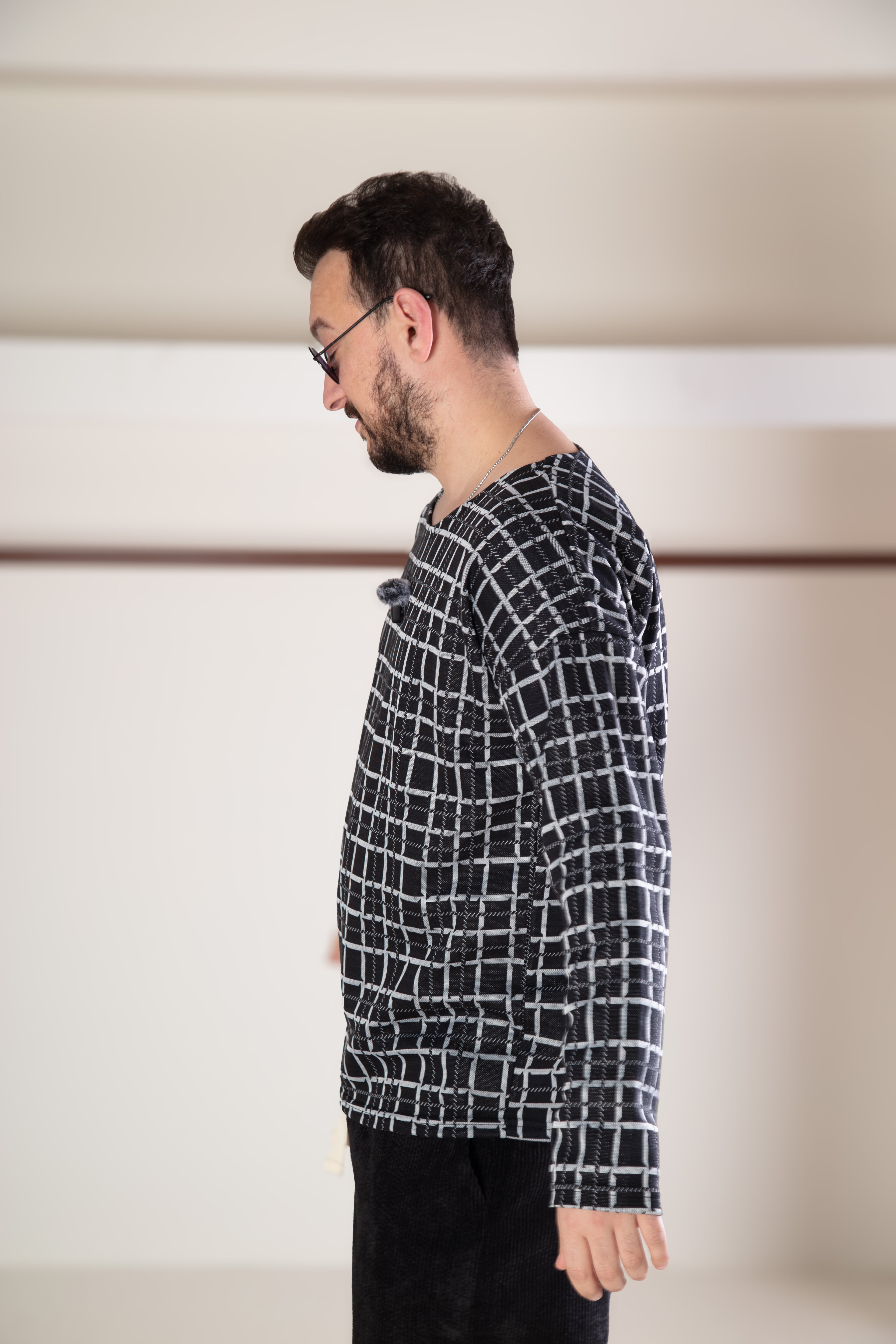 Acık Yaka Oversize Sweat