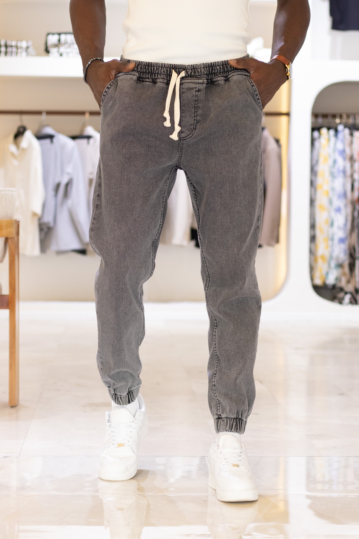 Bel Paça Lastikli Spor Jogger