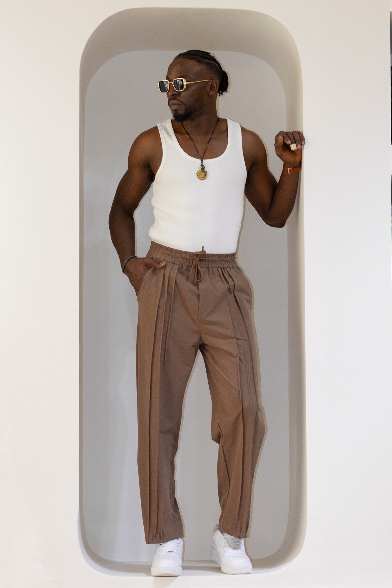 Şerit Detaylı Paraşüt Jogger