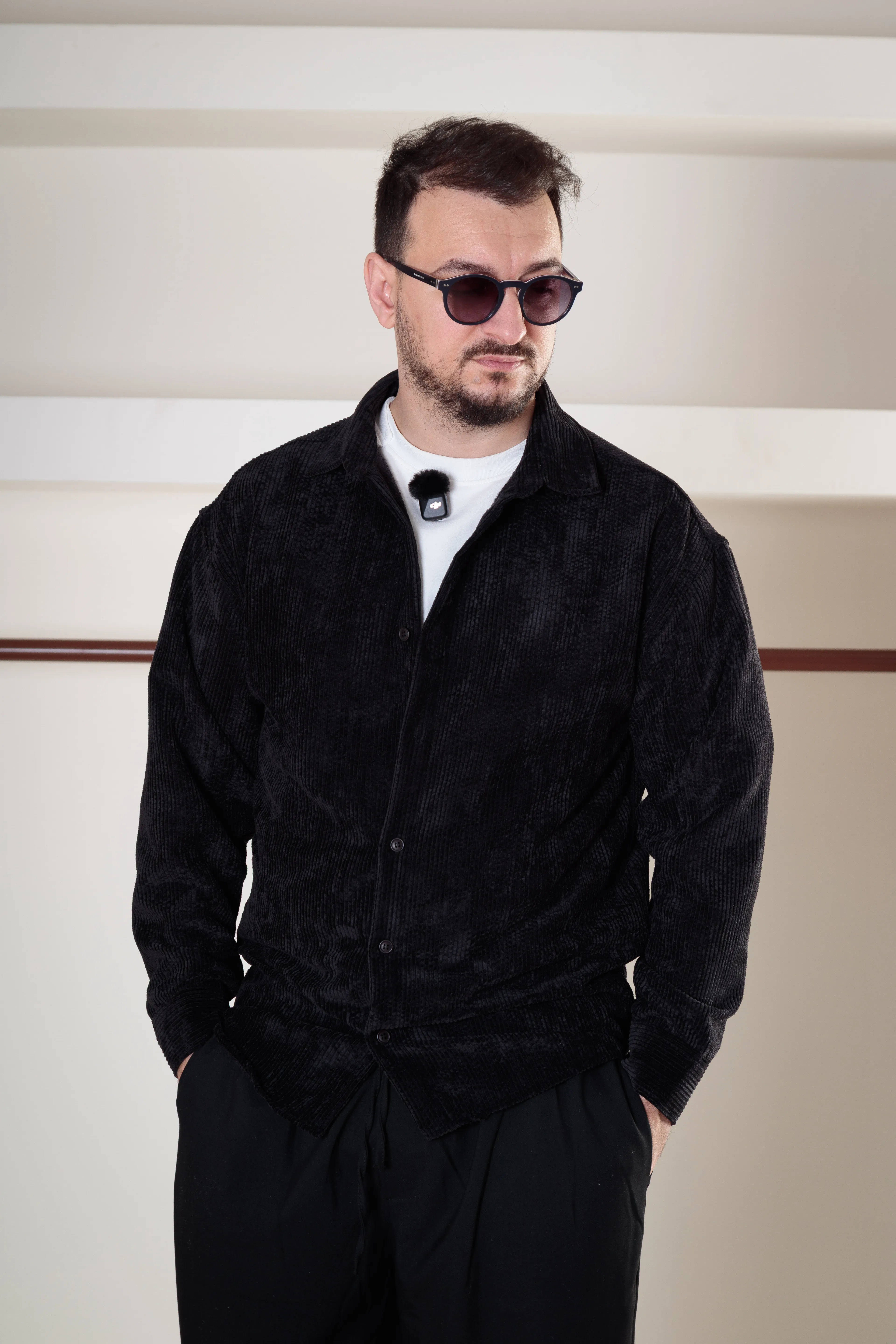 Oversize Kadife Gömlek