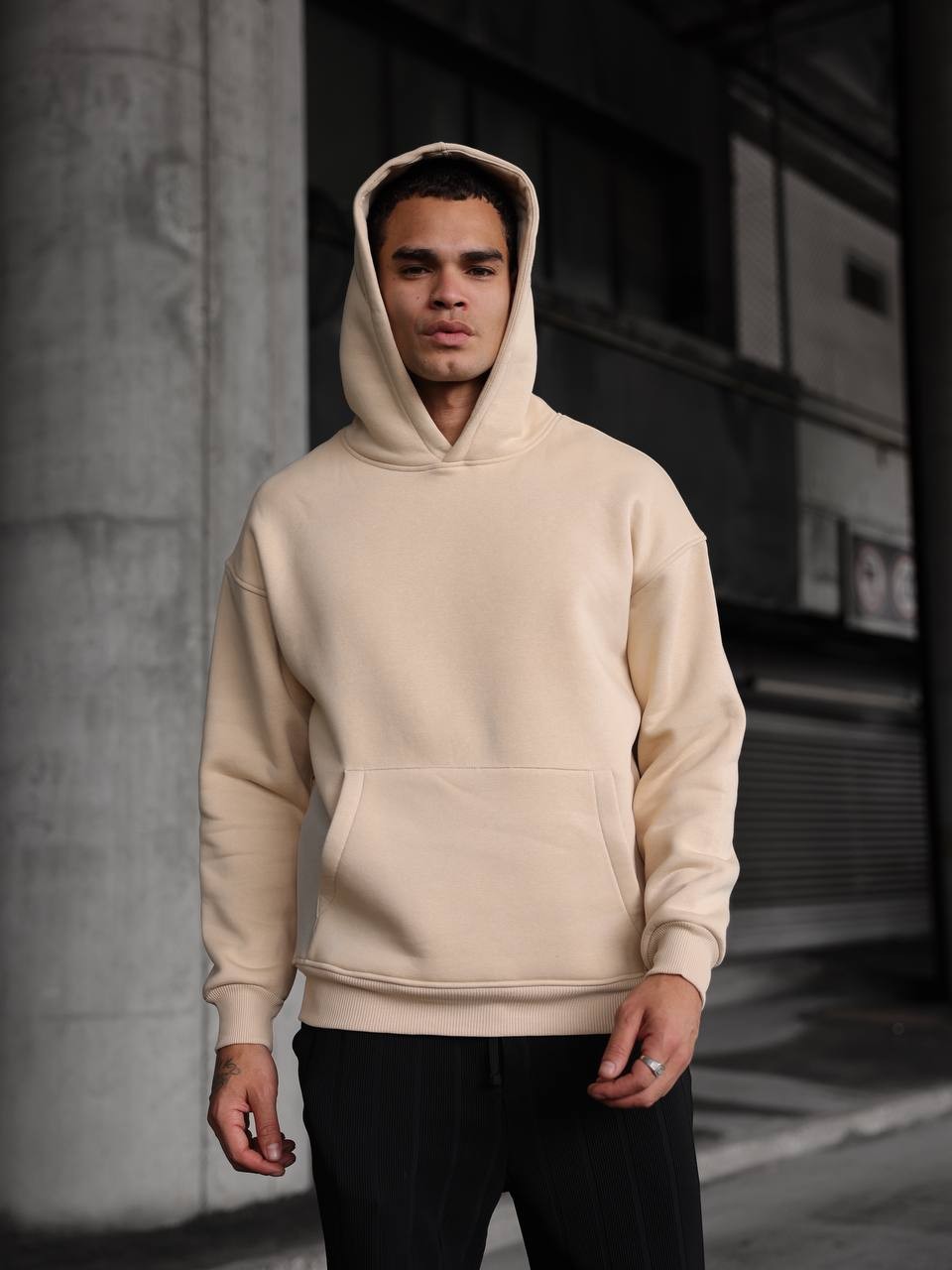 Kapüşonlu Cep Detaylı Hoodie