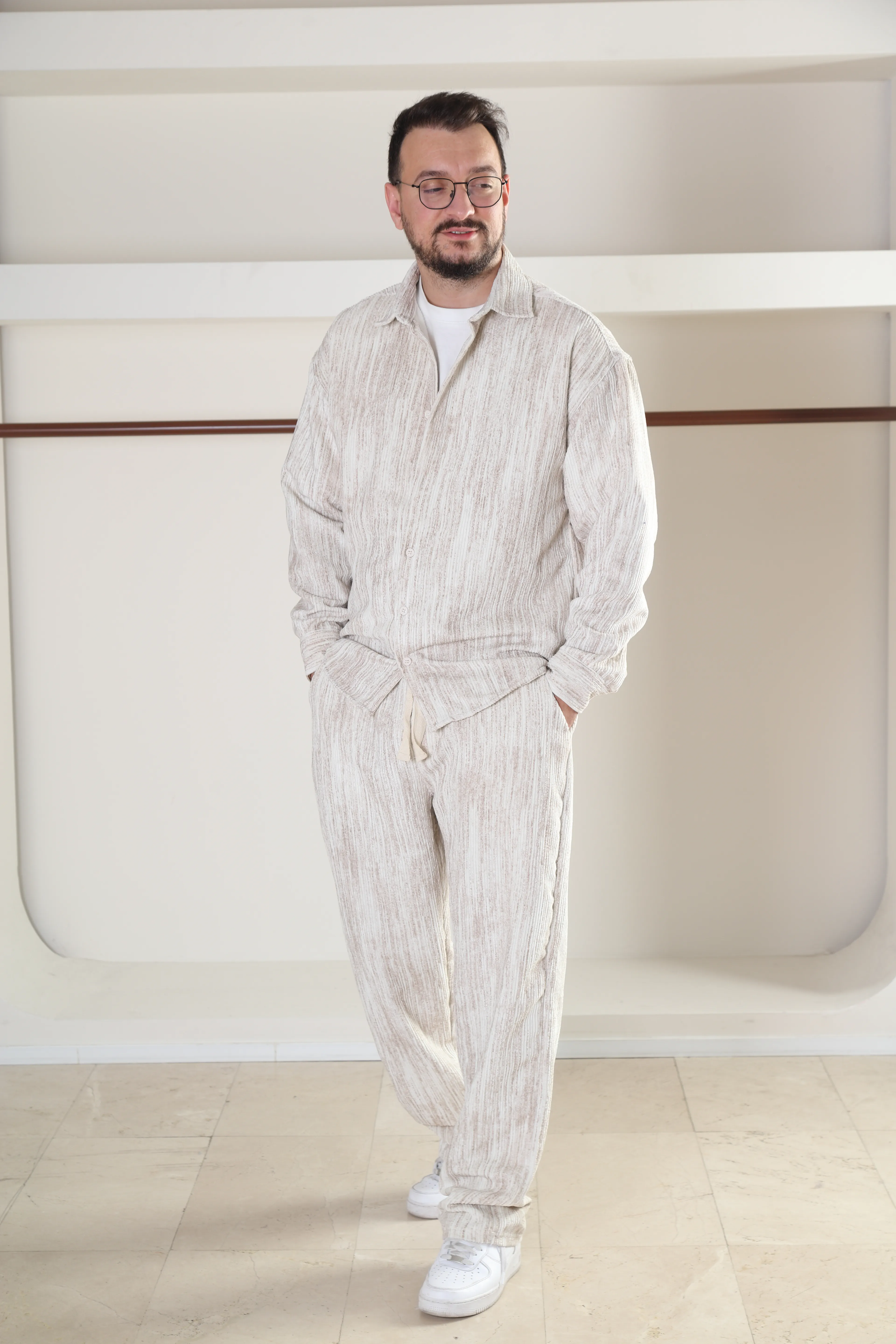 Oversize Batik Kadife Takım