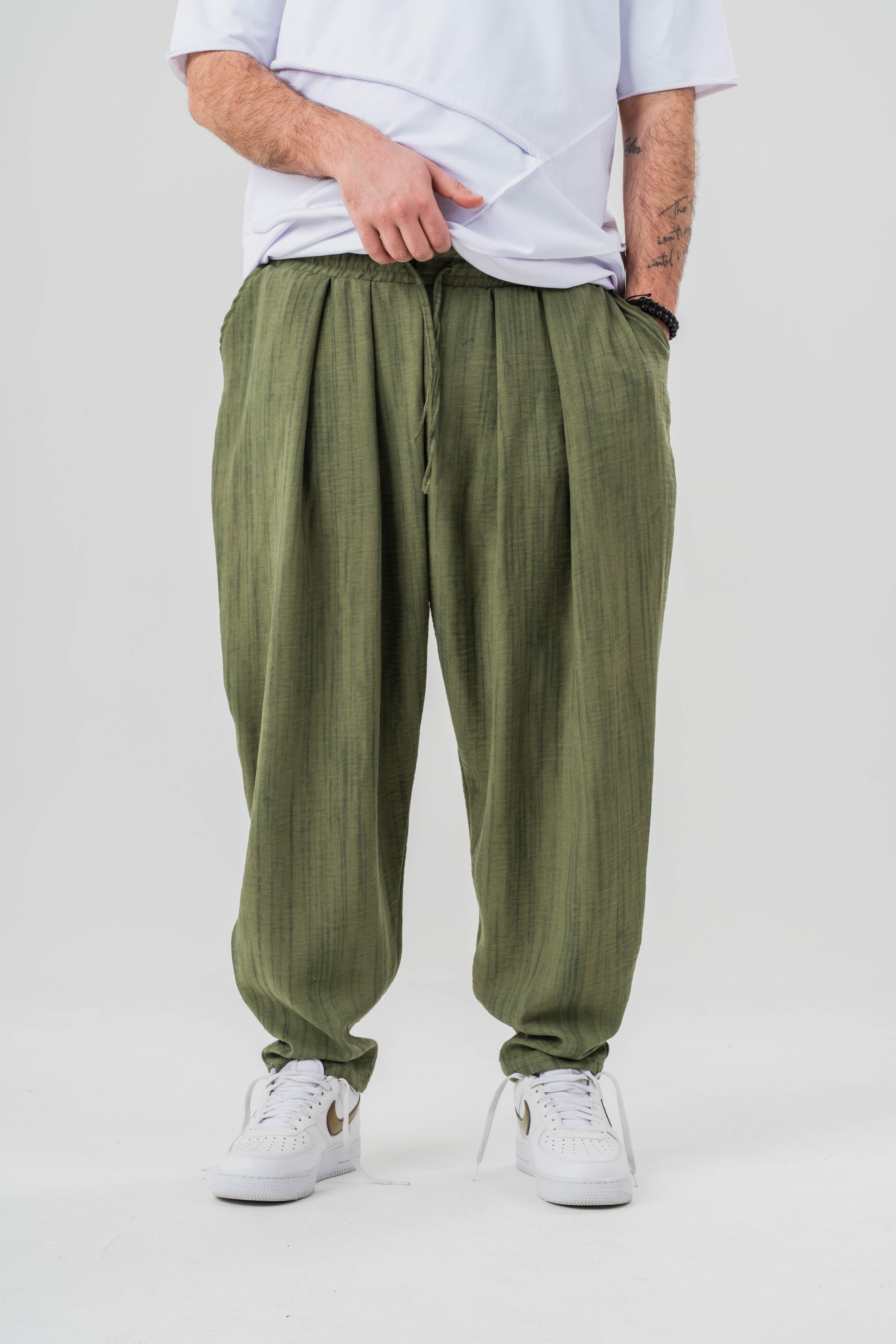 Desenli Baggy Pantolon