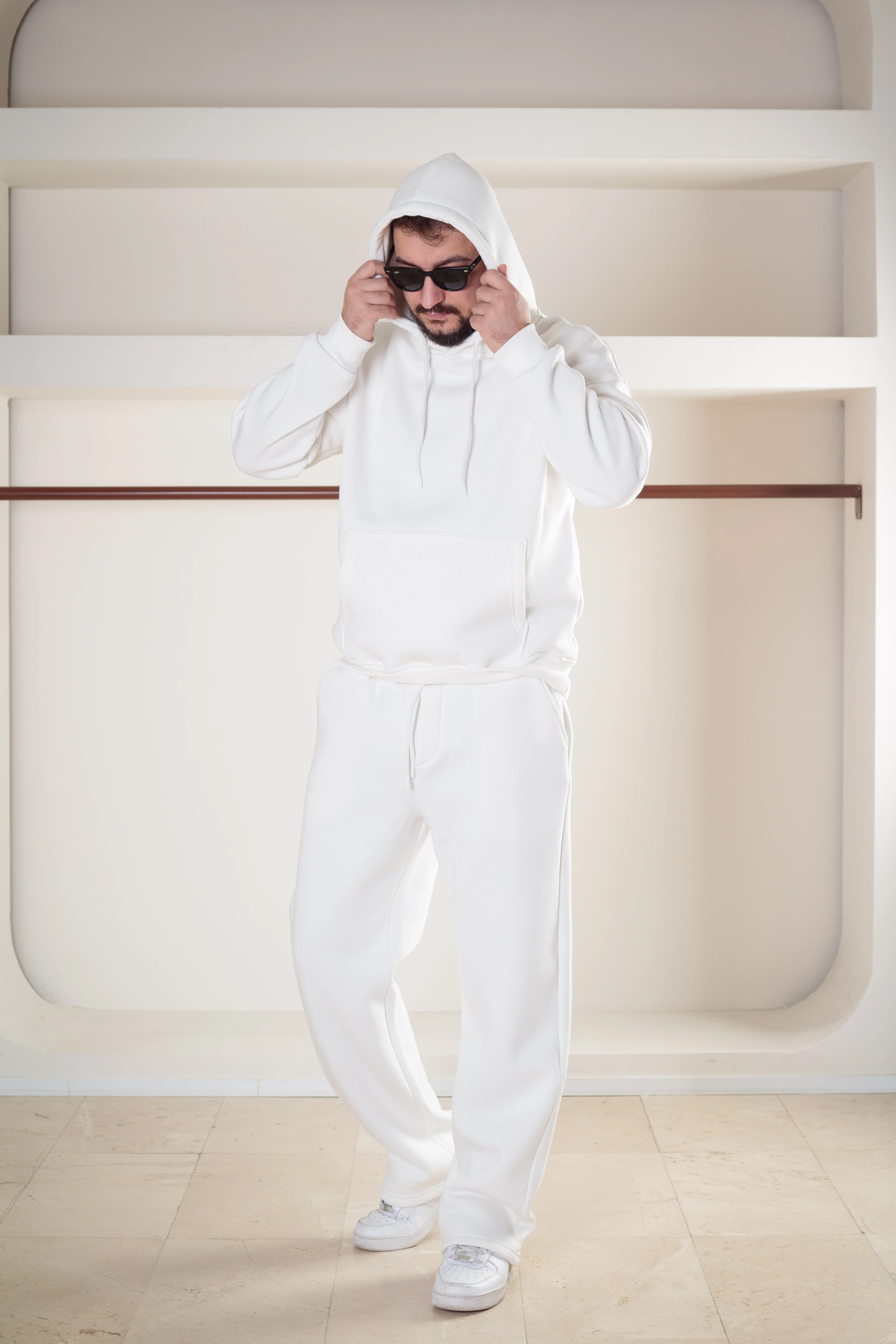 3iplik Şardonlu Oversize Takım