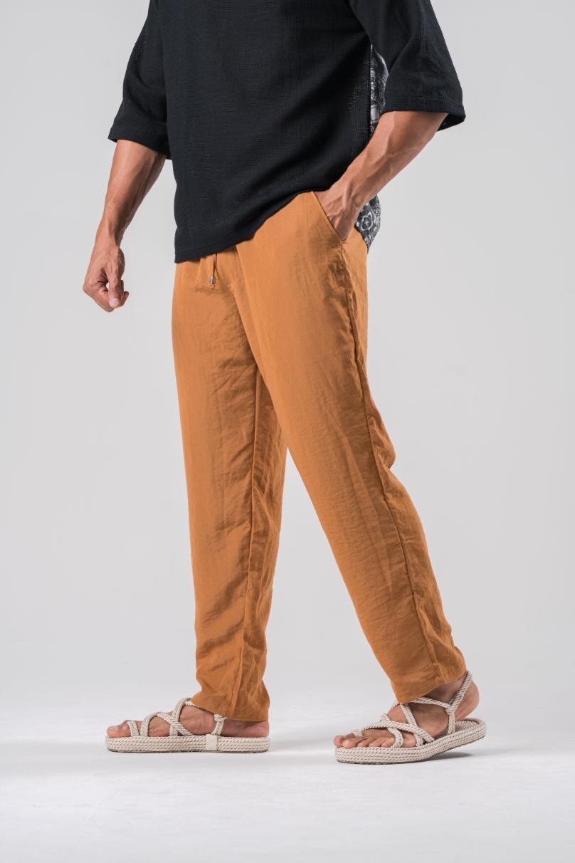 Beli Lastikli Dokuma Kumaş Pantolon