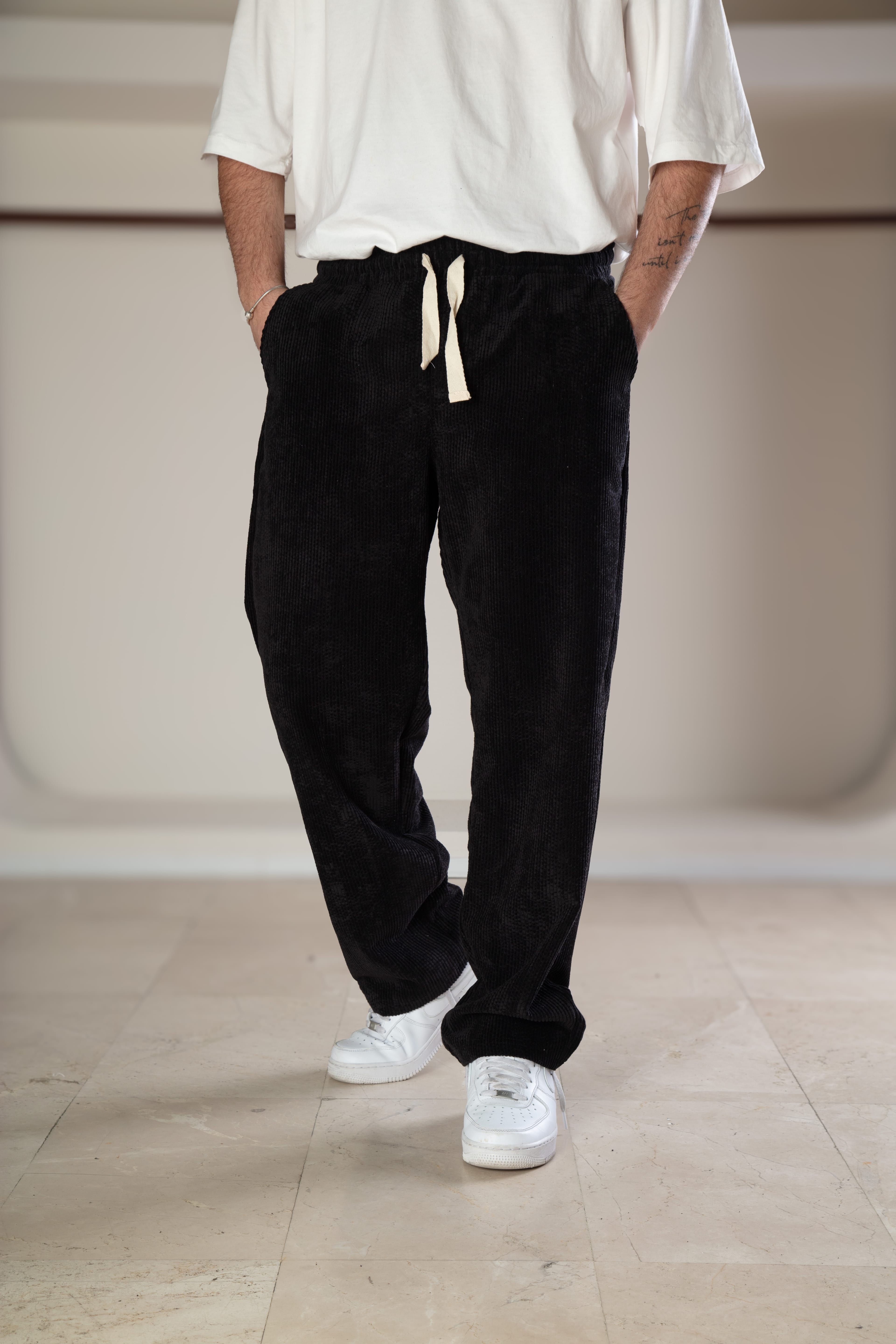 Kadife Kumaş Baggy Pantolon
