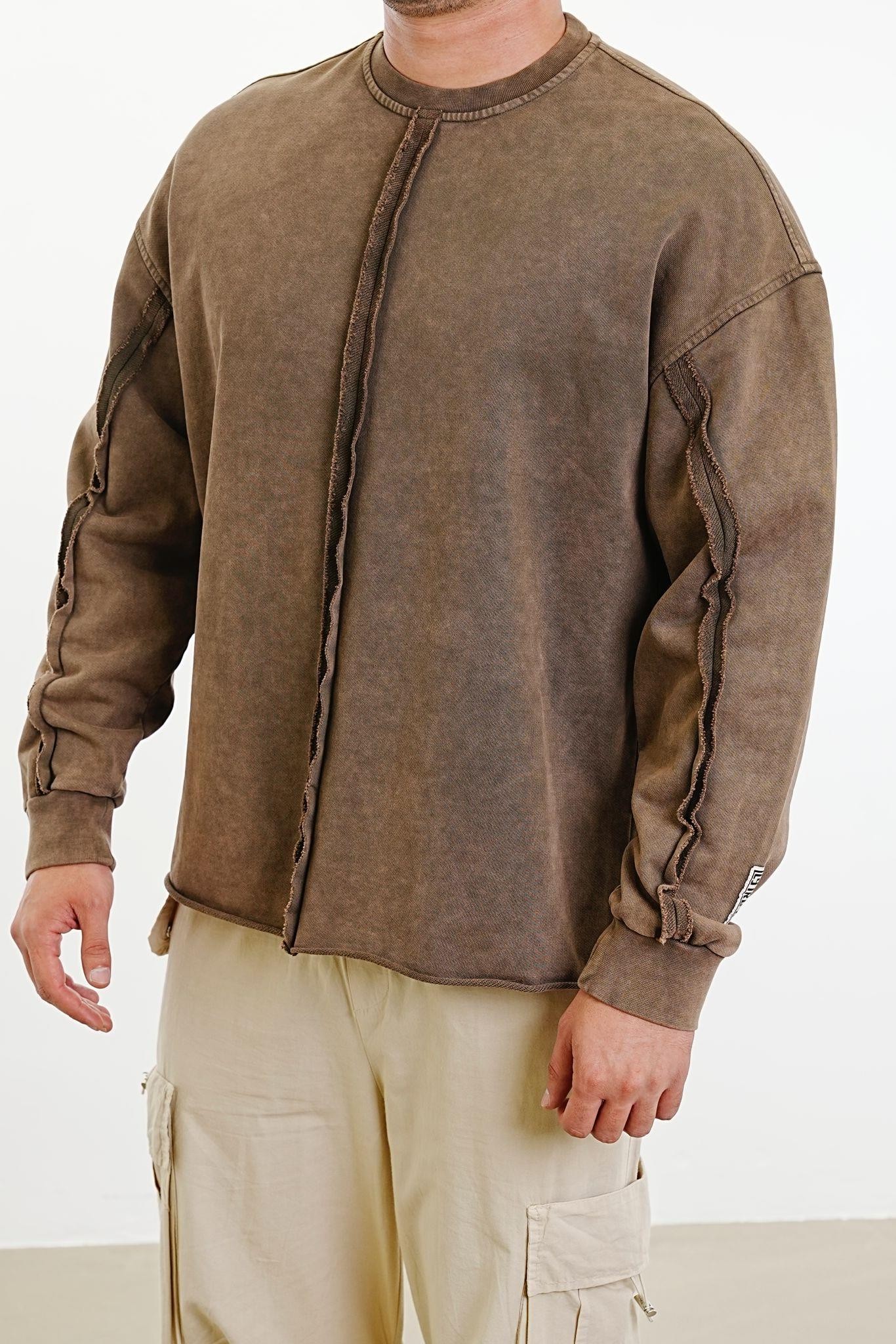 Asit Yıkama Sweatshirt