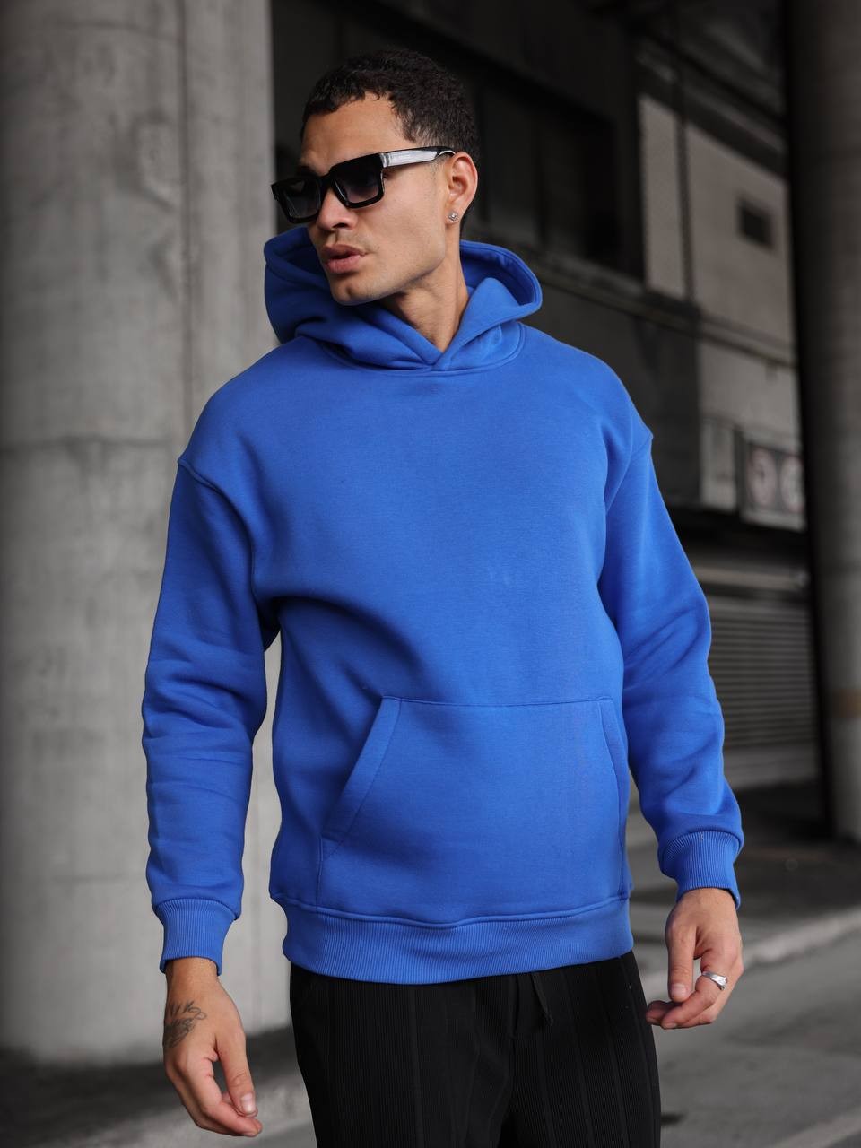 Kapüşonlu Cep Detaylı Hoodie
