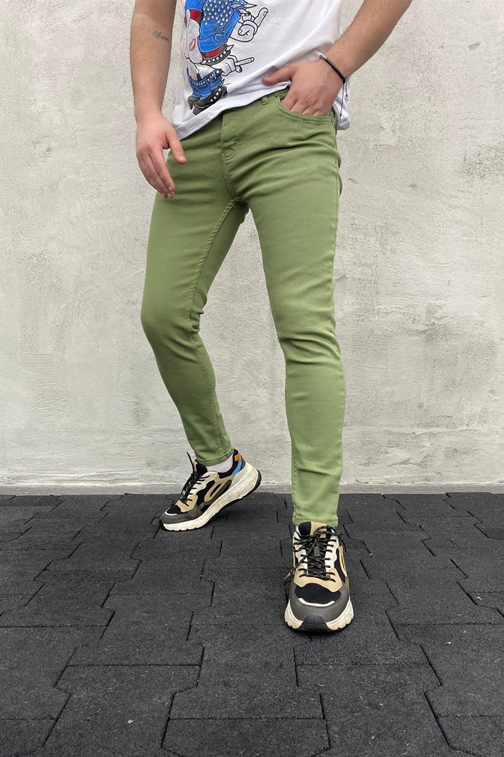 Erkek Skinny Kot Pantolon