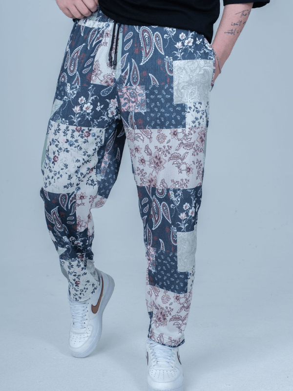Desenli Baggy Pantolon