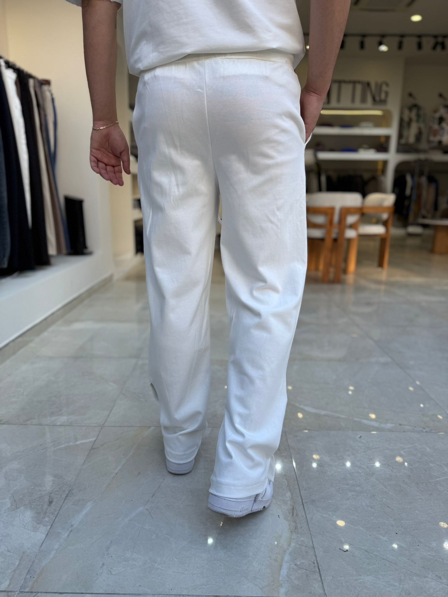 Şerit Detaylı Baggy Pantolon