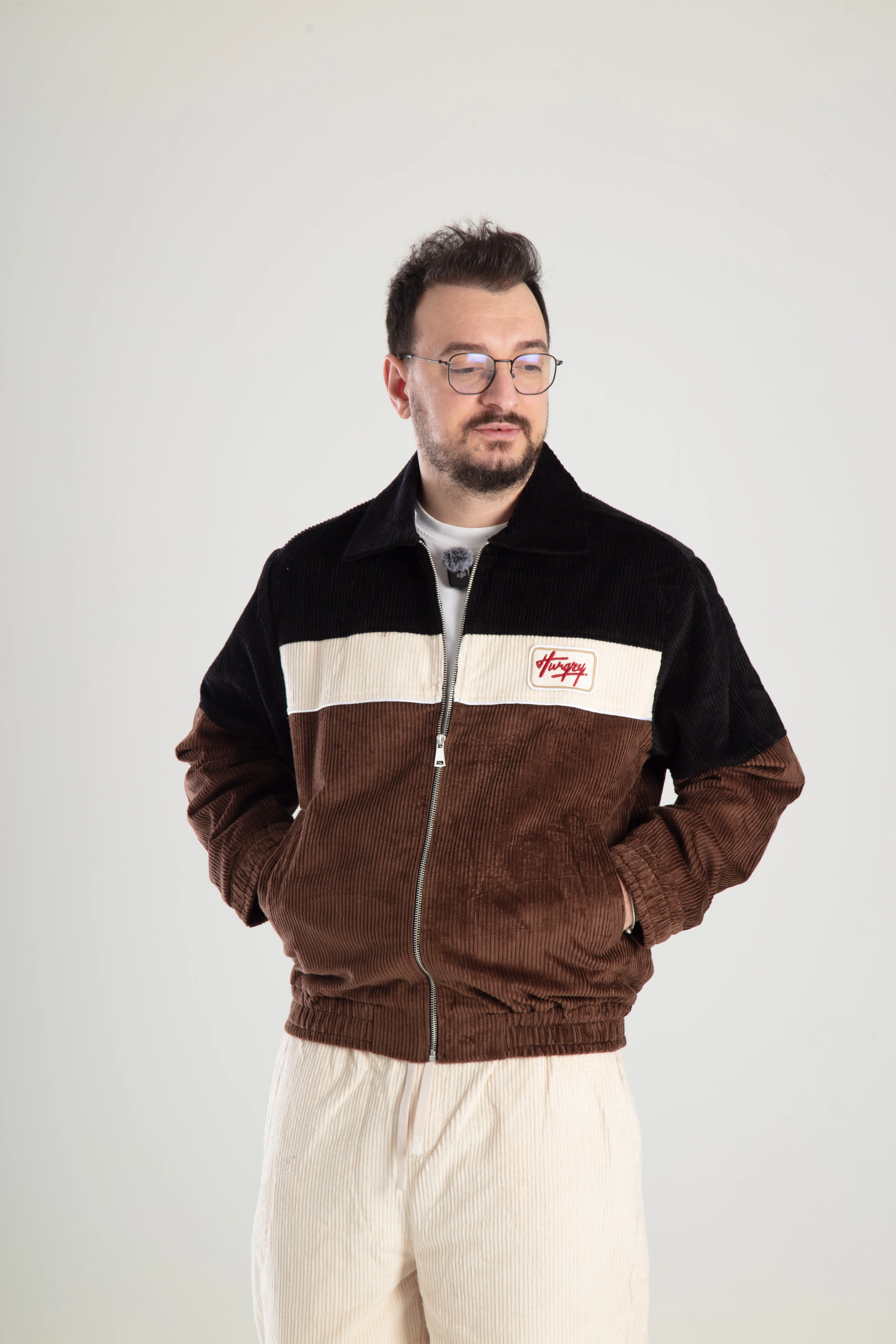 Erkek Oversize Kadife Ceket - kahverengi