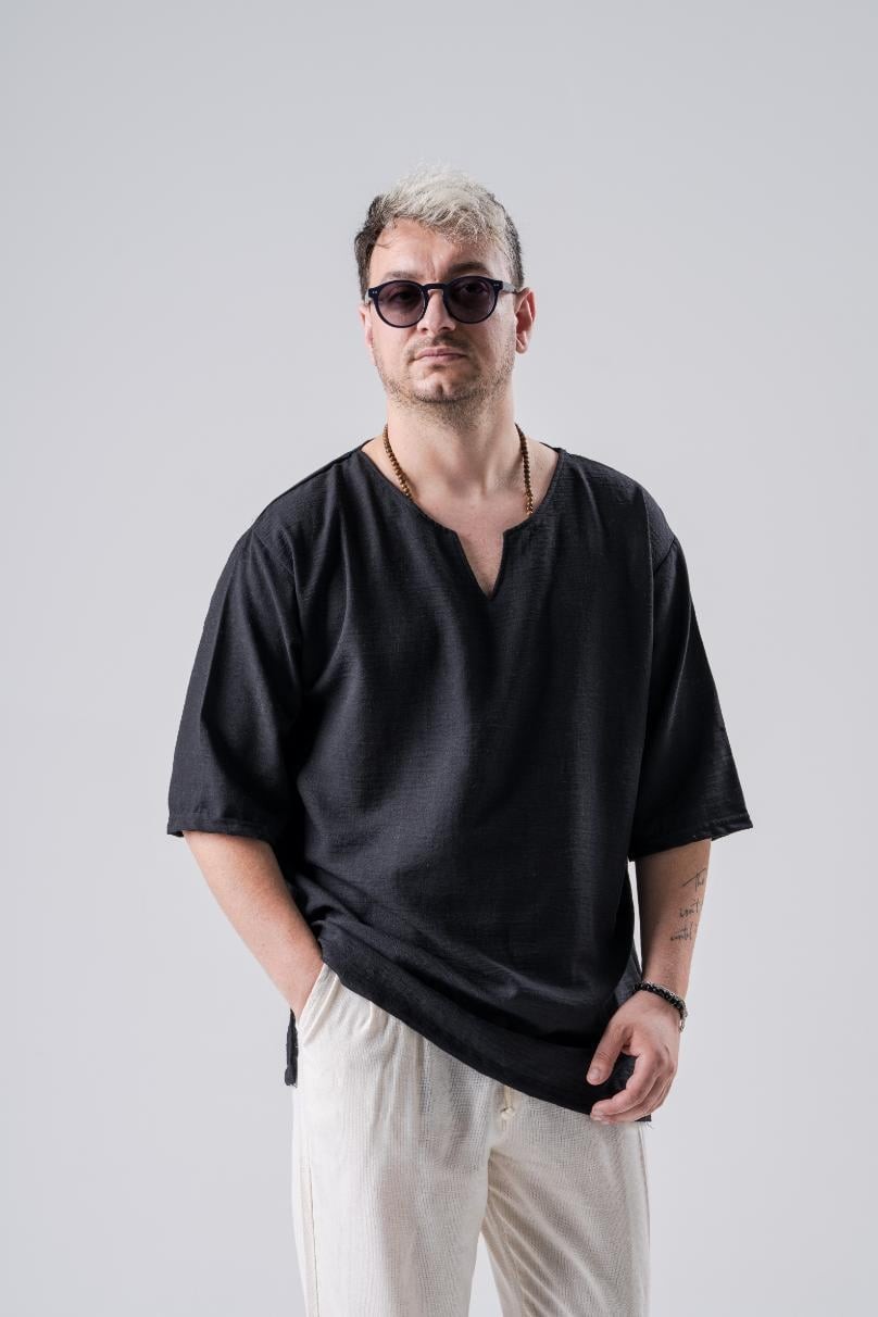 Oversize Armut Yaka Tshirt
