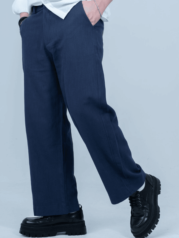 Keten Baggy Kalıp Pantolon