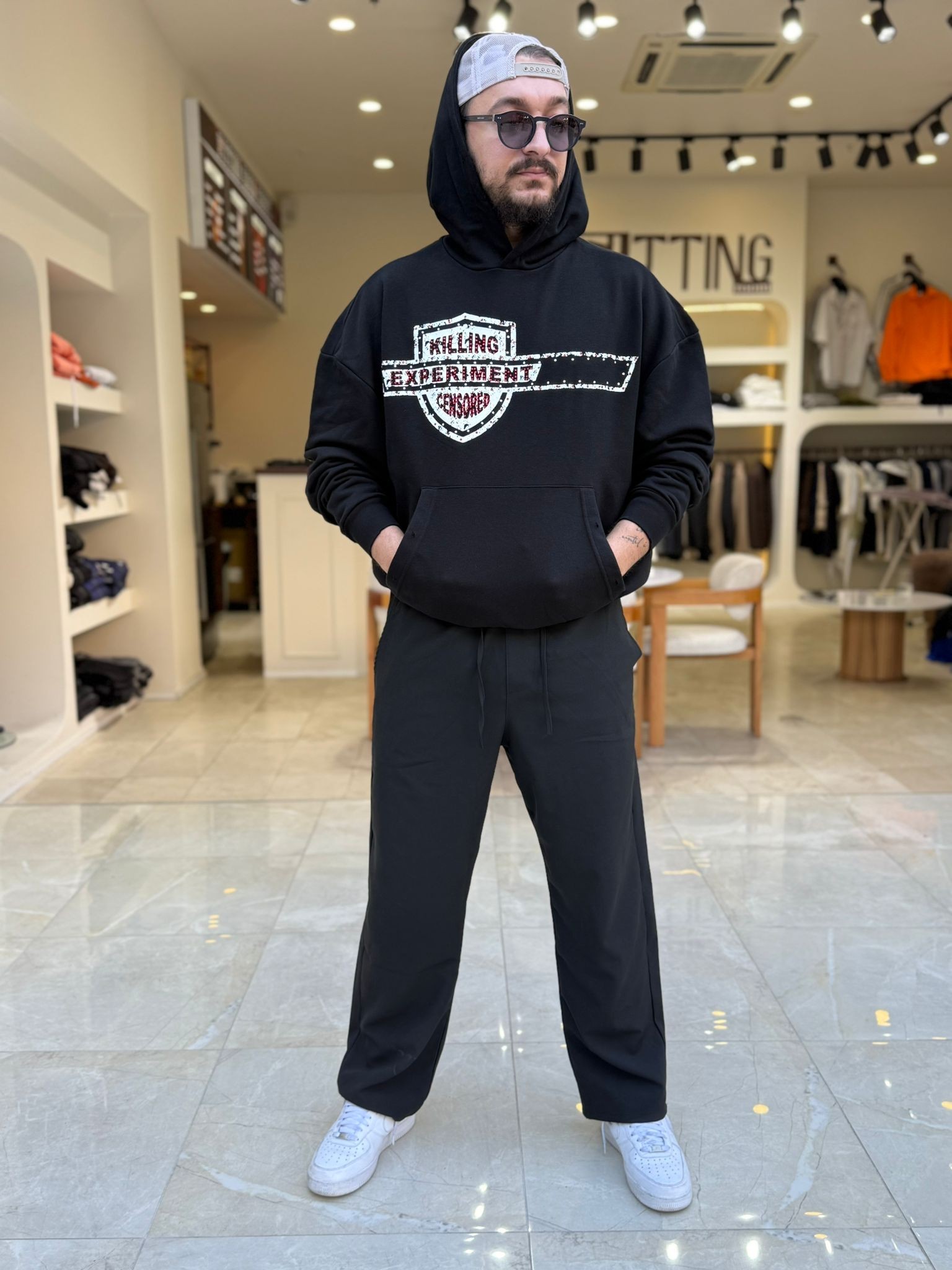 Premium Kalite Baskılı Street Hoodie