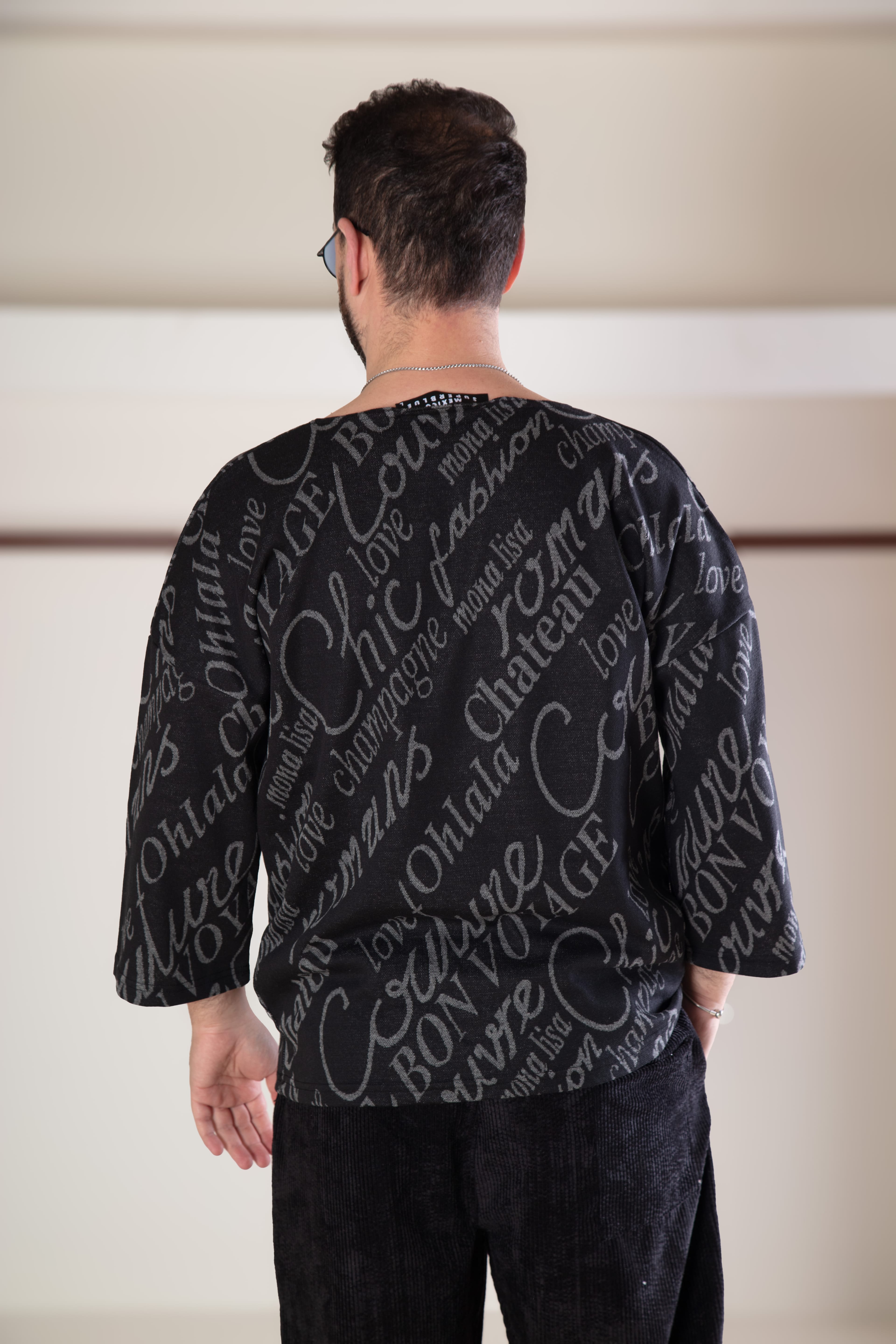 Acık Yaka Oversize Sweat