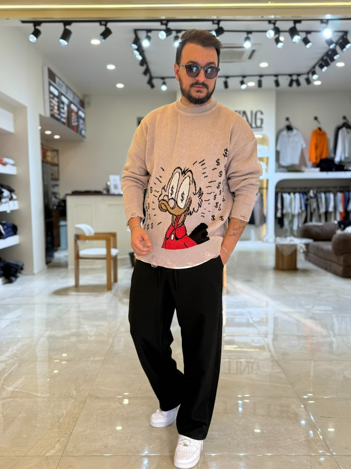 DufyDuck Desenli Premium Kazak