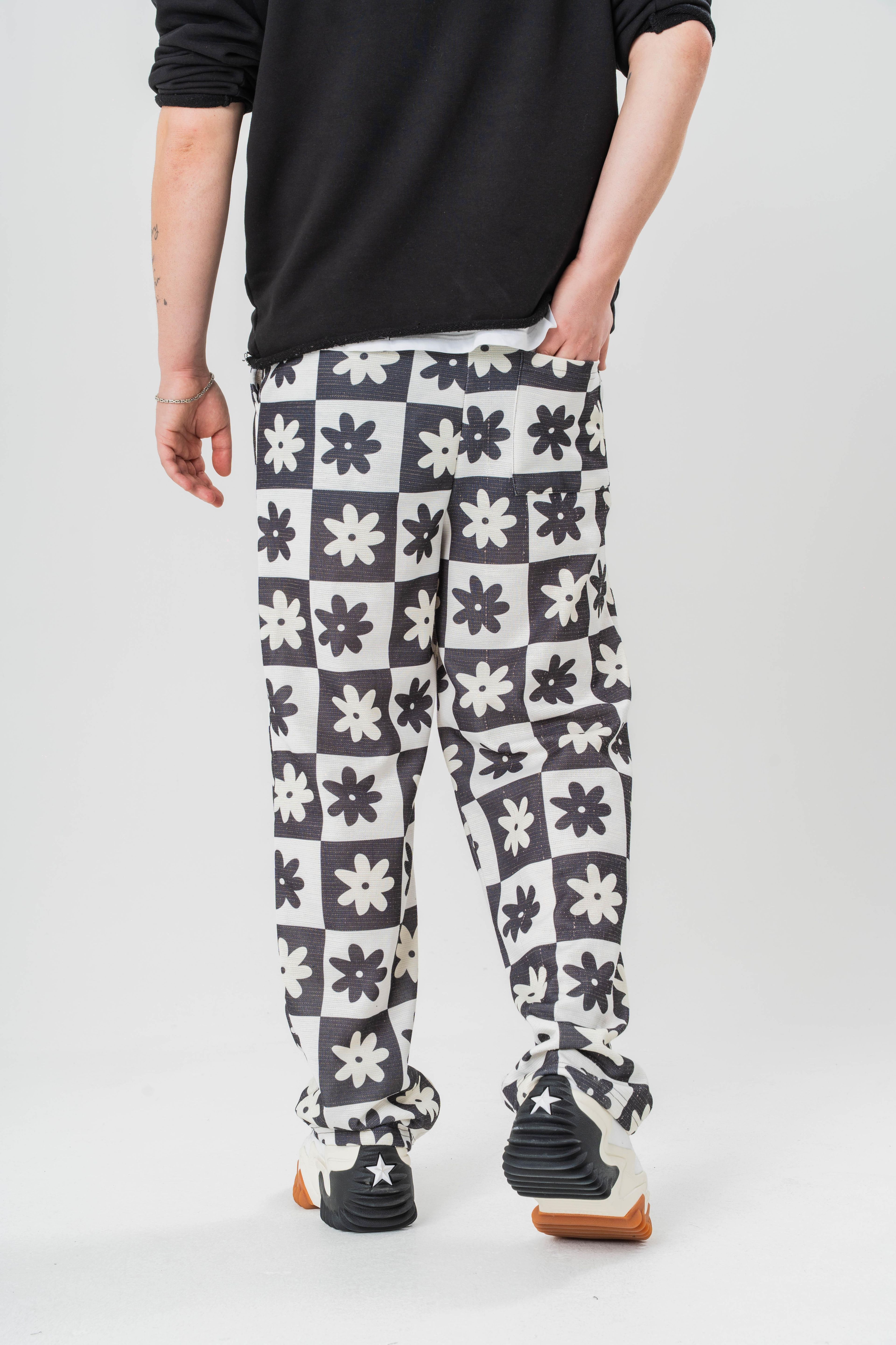 Desenli Baggy Pantolon