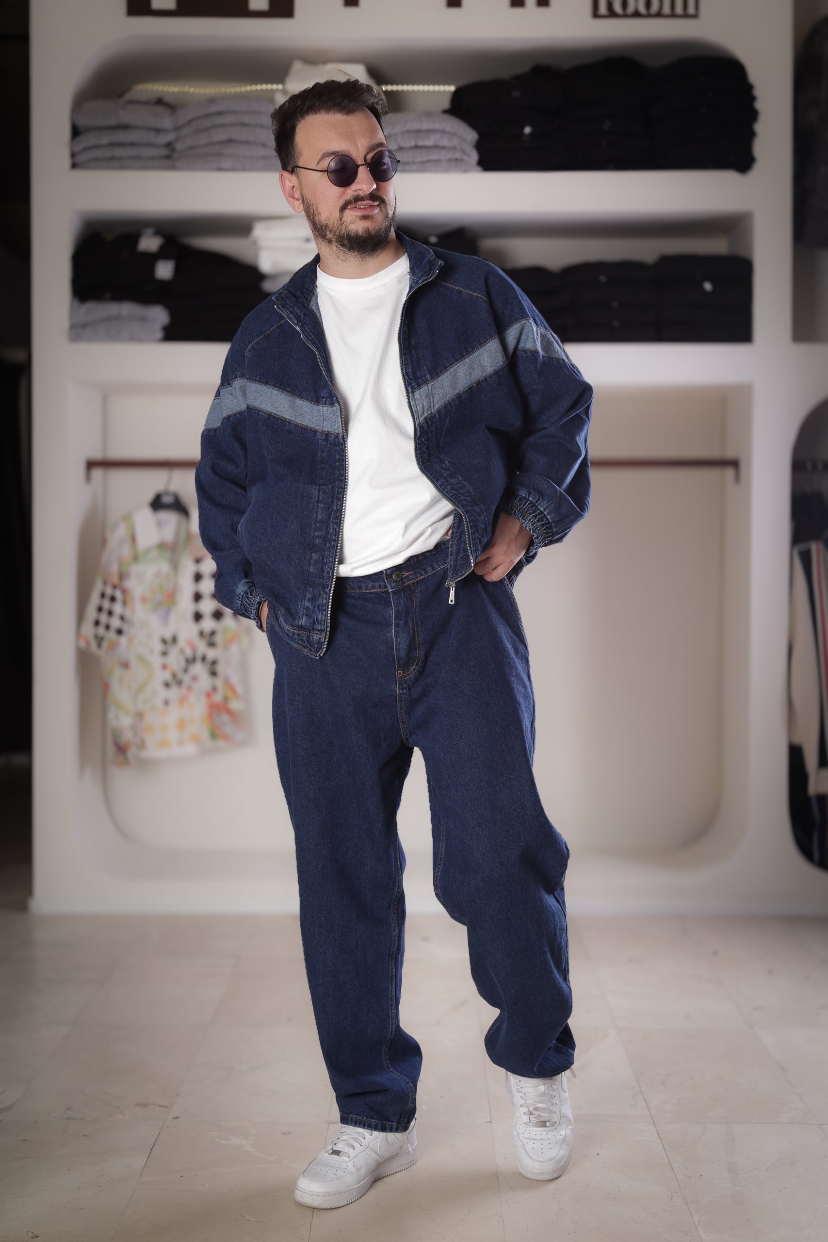Baggy Pantolon Kot Ceket Takım