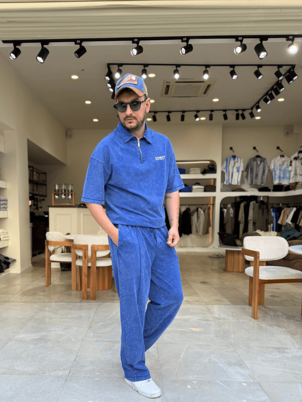 Fermuar Detaylı Oversize Takım