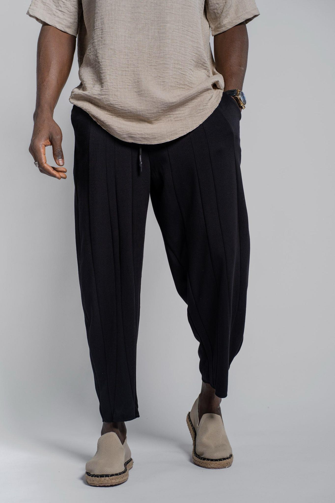 Cizgi Detaylı Baggy Pantolon