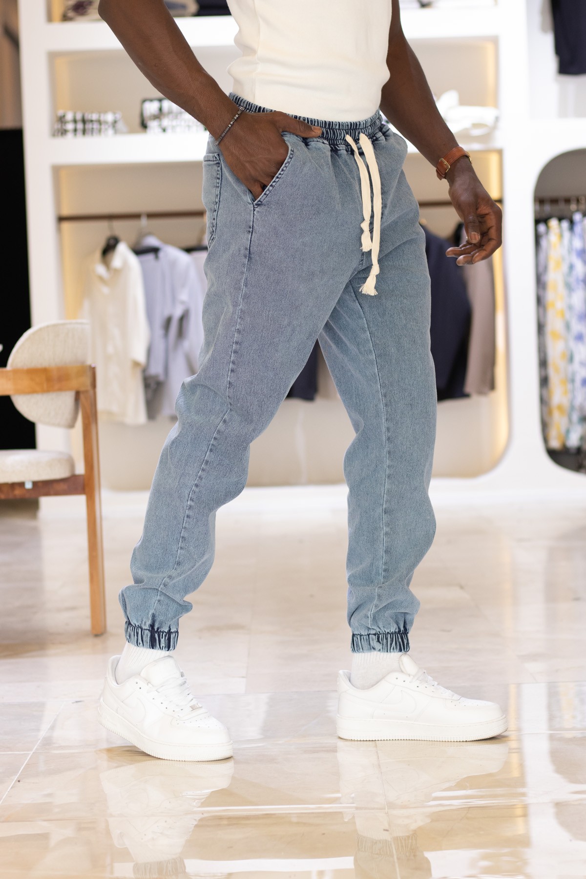 Bel Paça Lastikli Spor Jogger