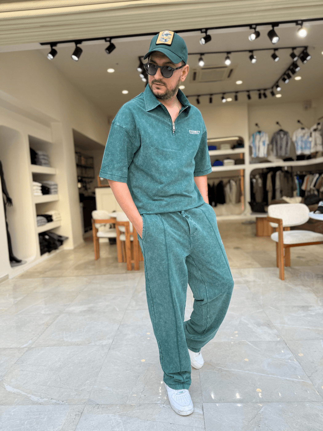 Fermuar Detaylı Oversize Takım