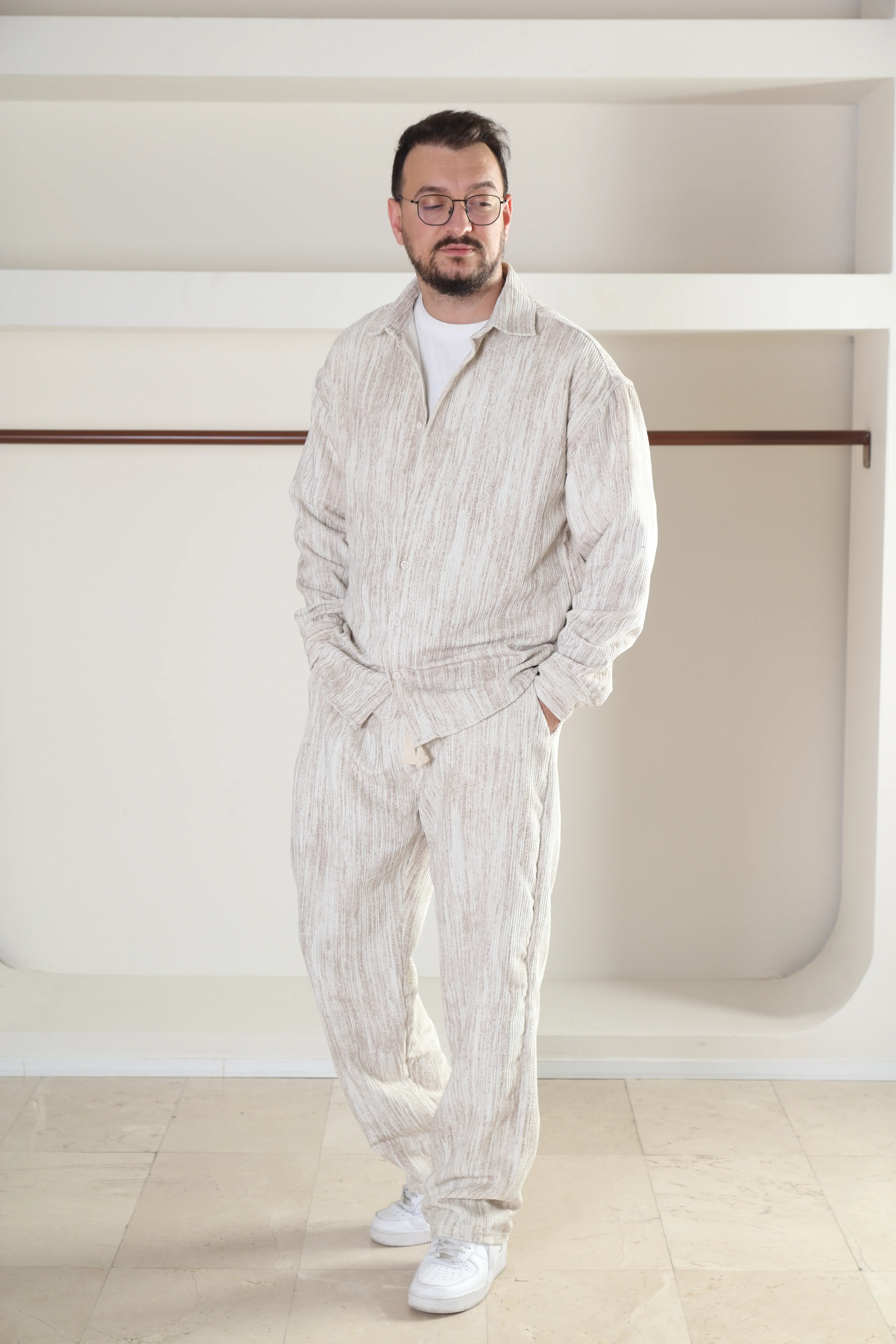 Oversize Batik Kadife Takım