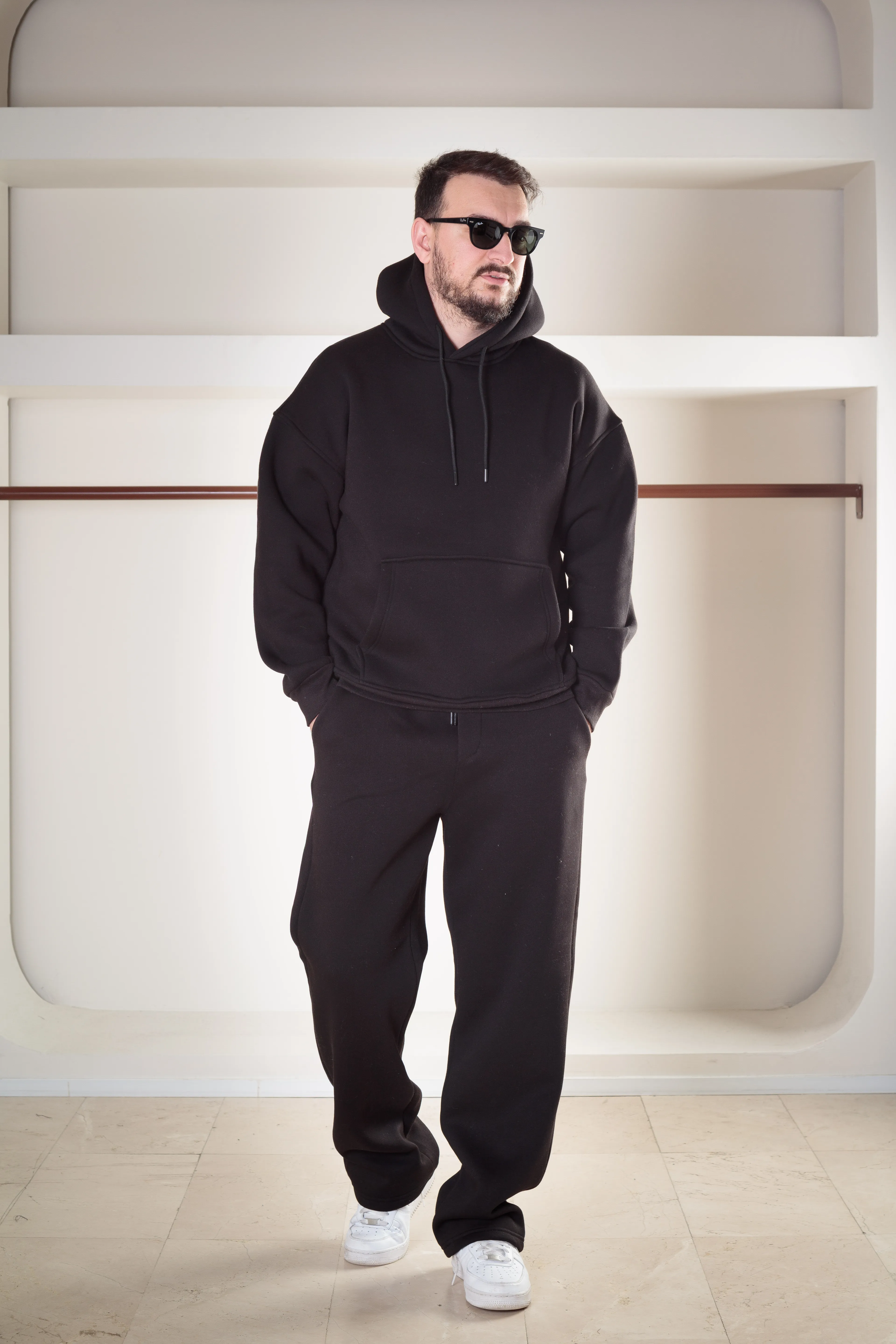 3iplik Şardonlu Oversize Takım