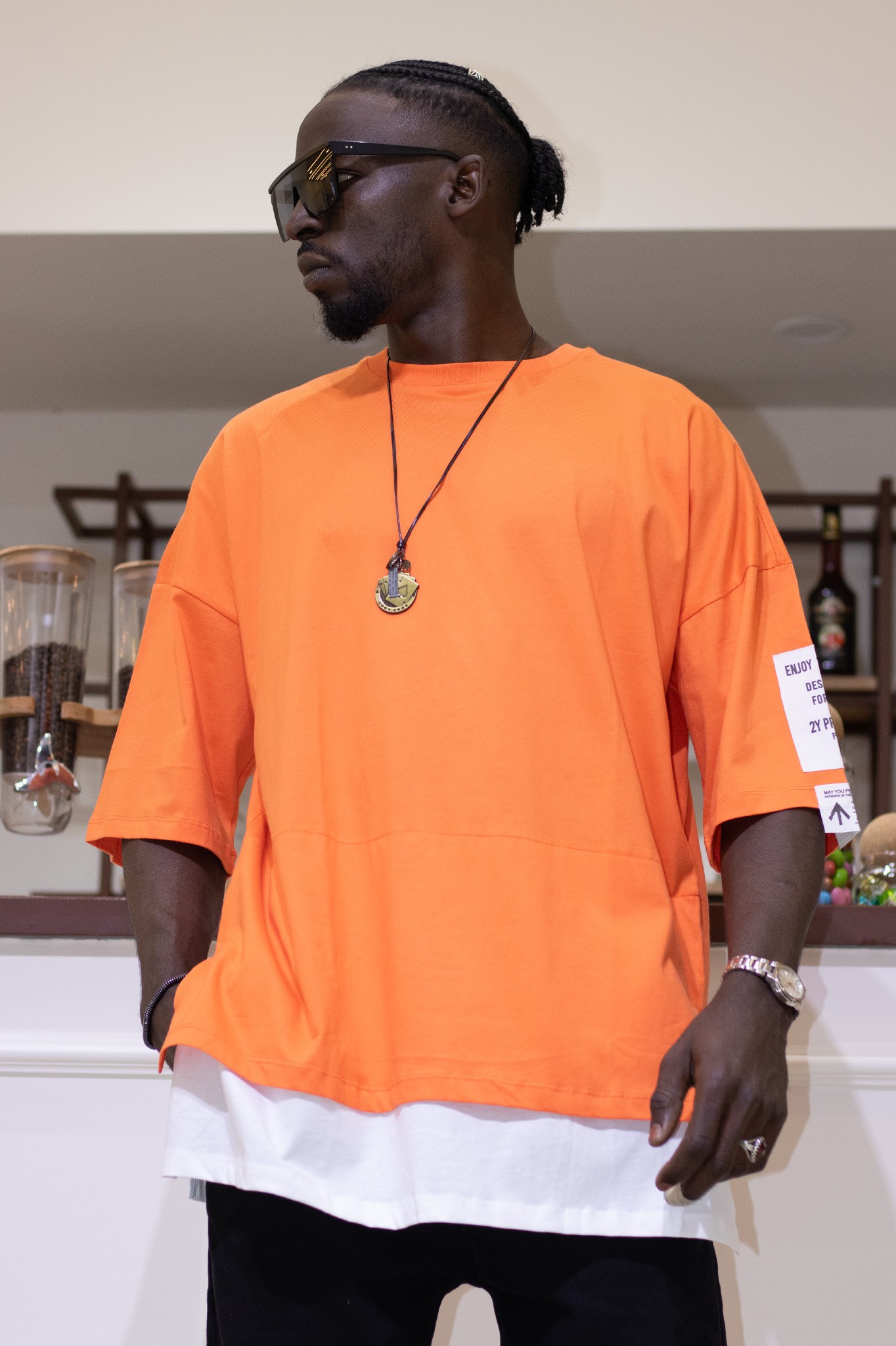Etek Parçalı Oversize Kalıp Tshirt