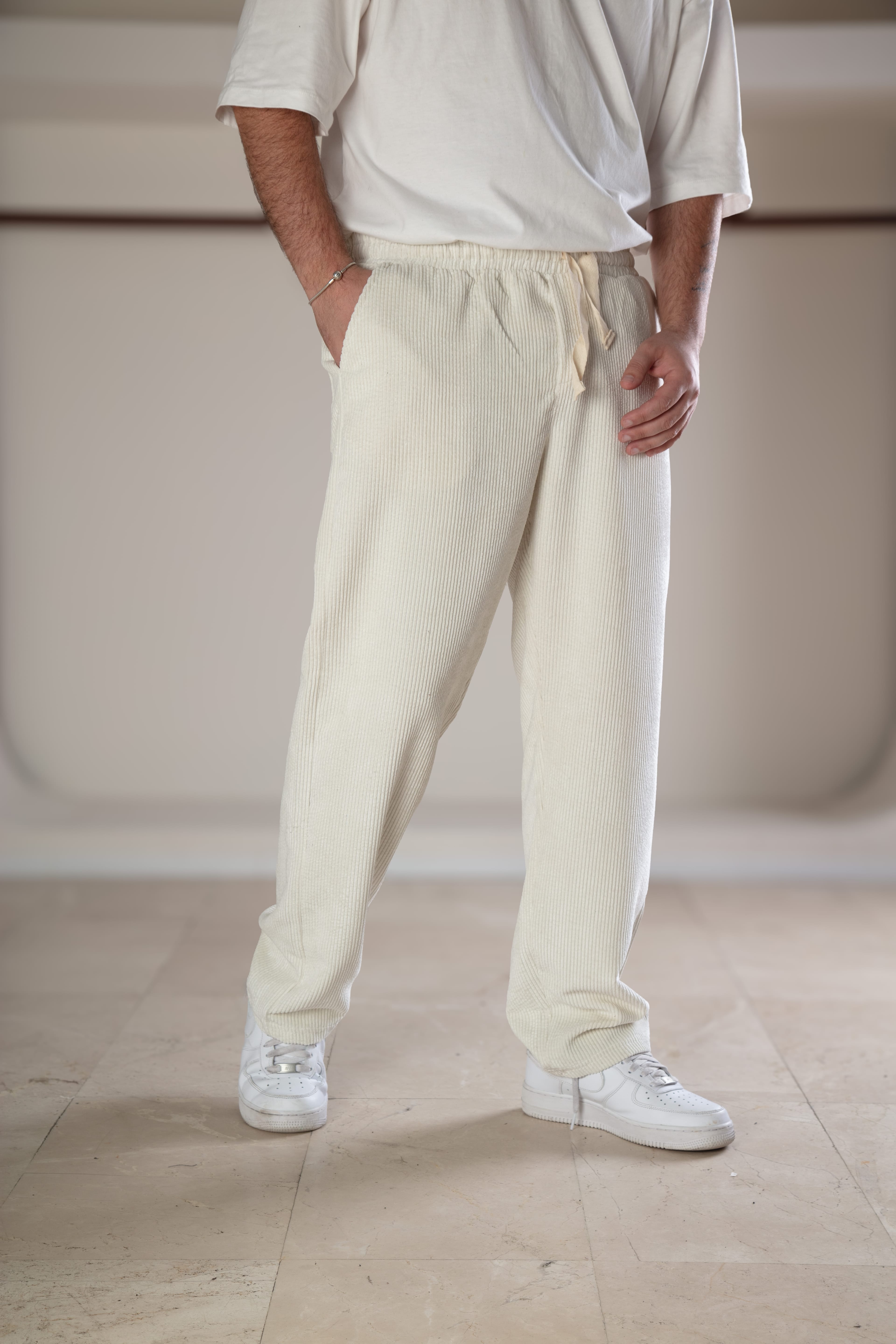 Kadife Kumaş Baggy Pantolon