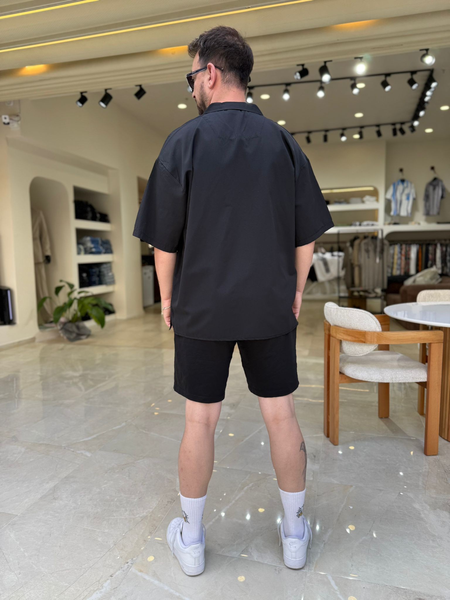 Oversize Nakışlı Gömlek