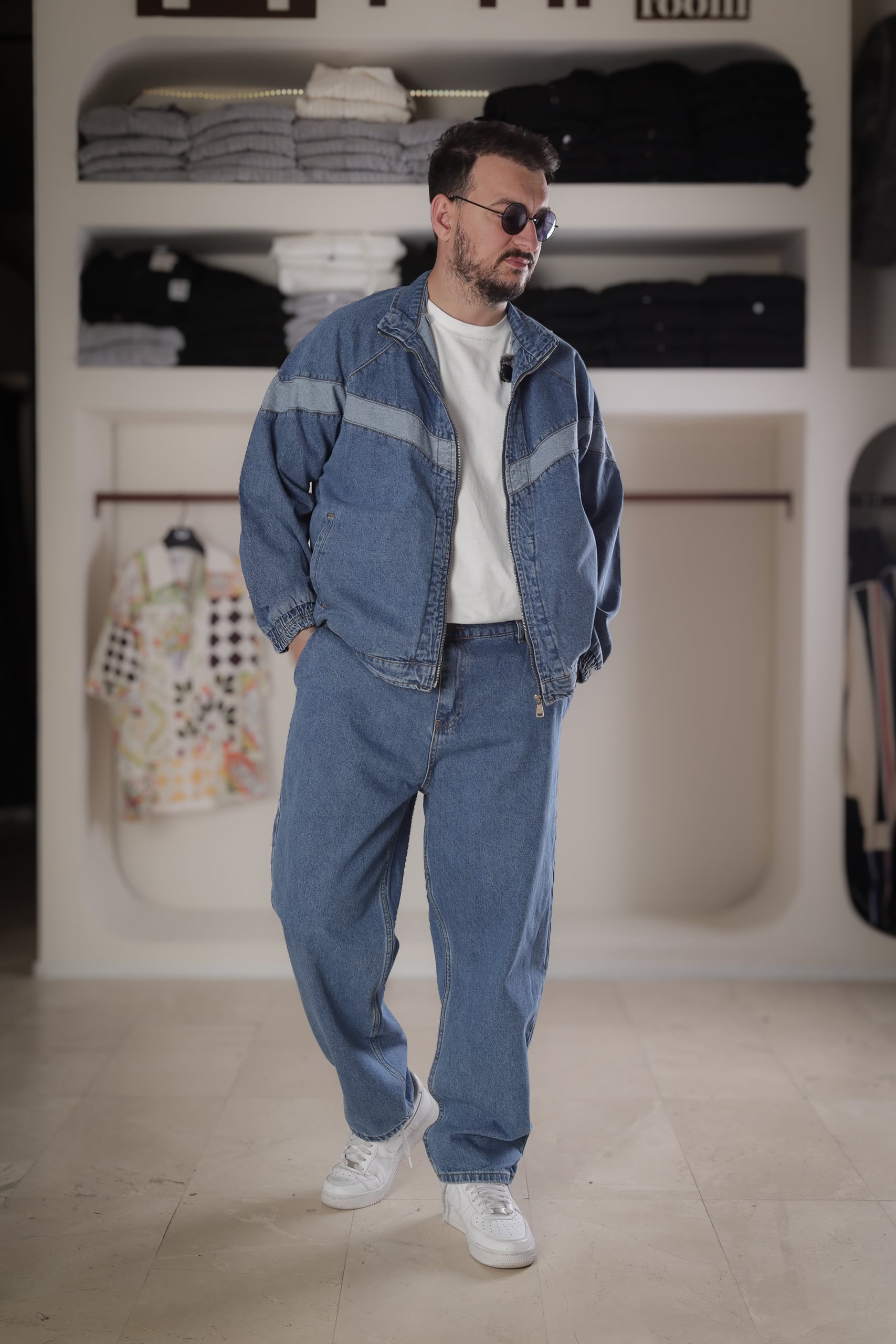 Baggy Pantolon Kot Ceket Takım