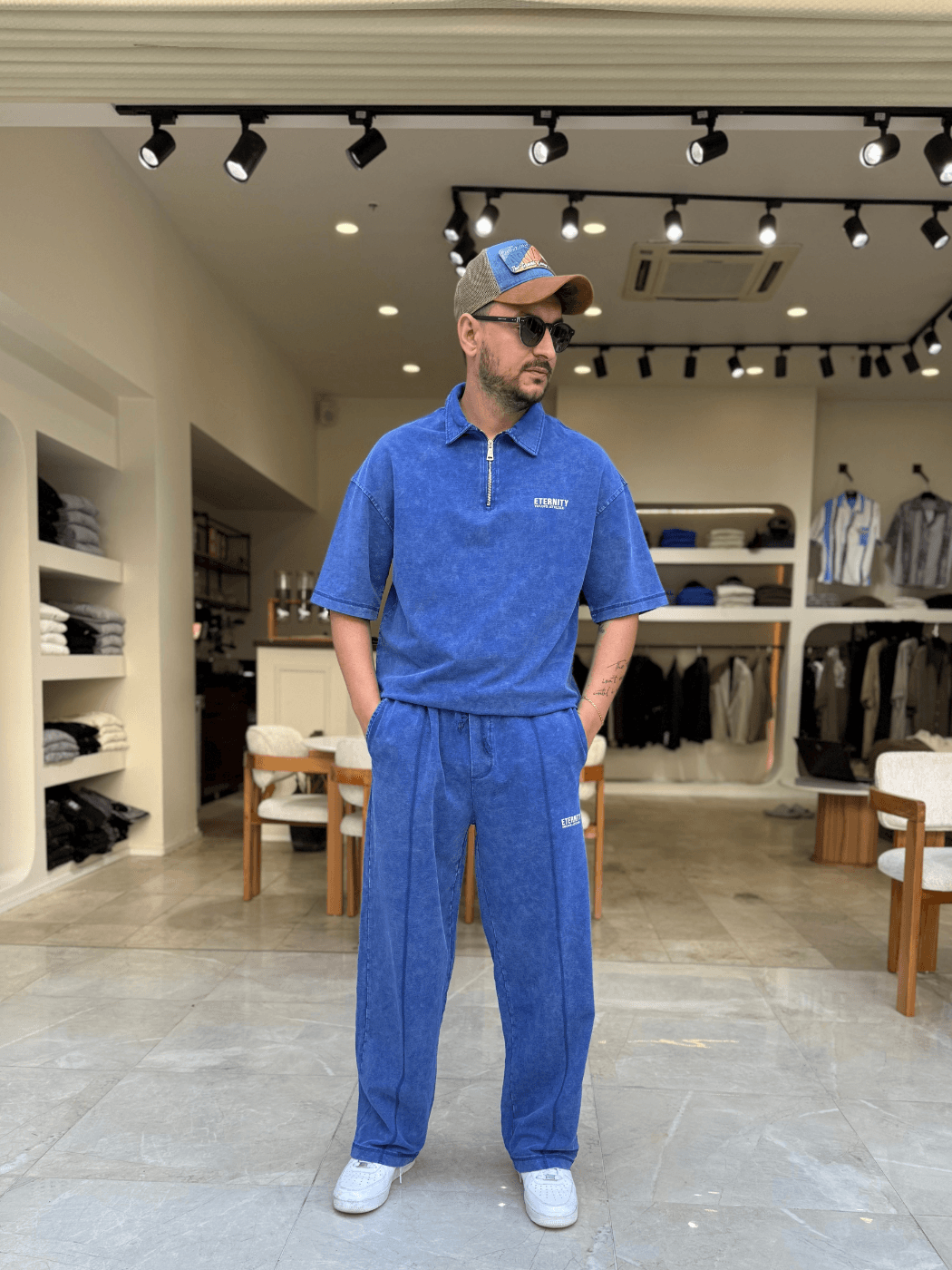 Fermuar Detaylı Oversize Takım
