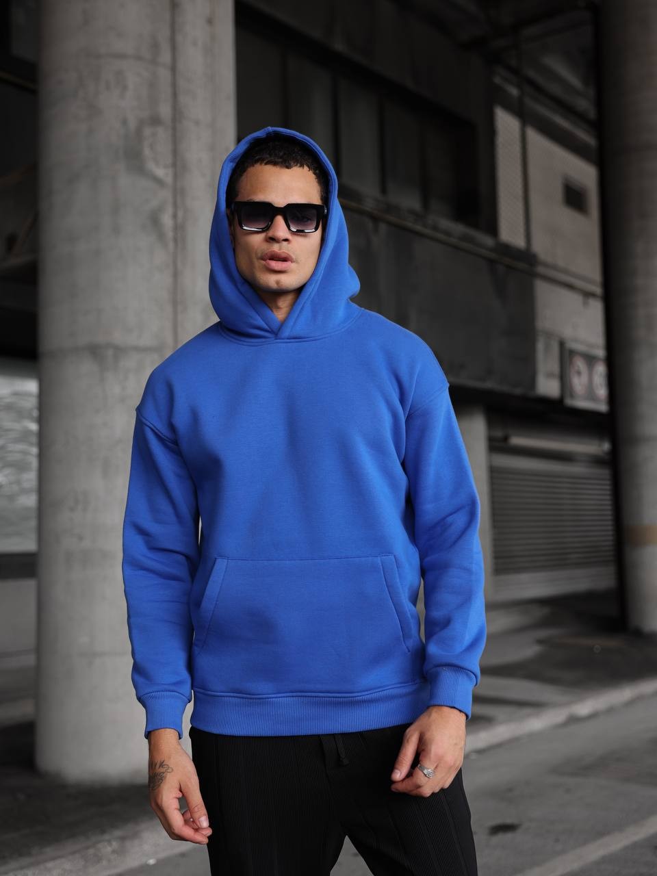 Kapüşonlu Cep Detaylı Hoodie