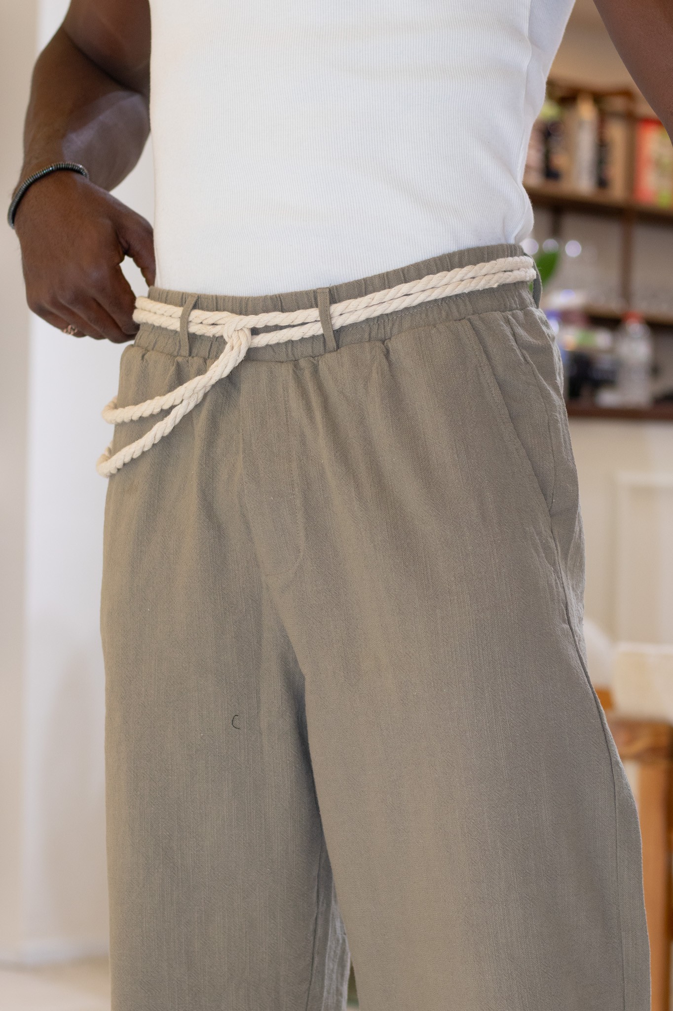 Kordon Detaylı Ketan Baggy