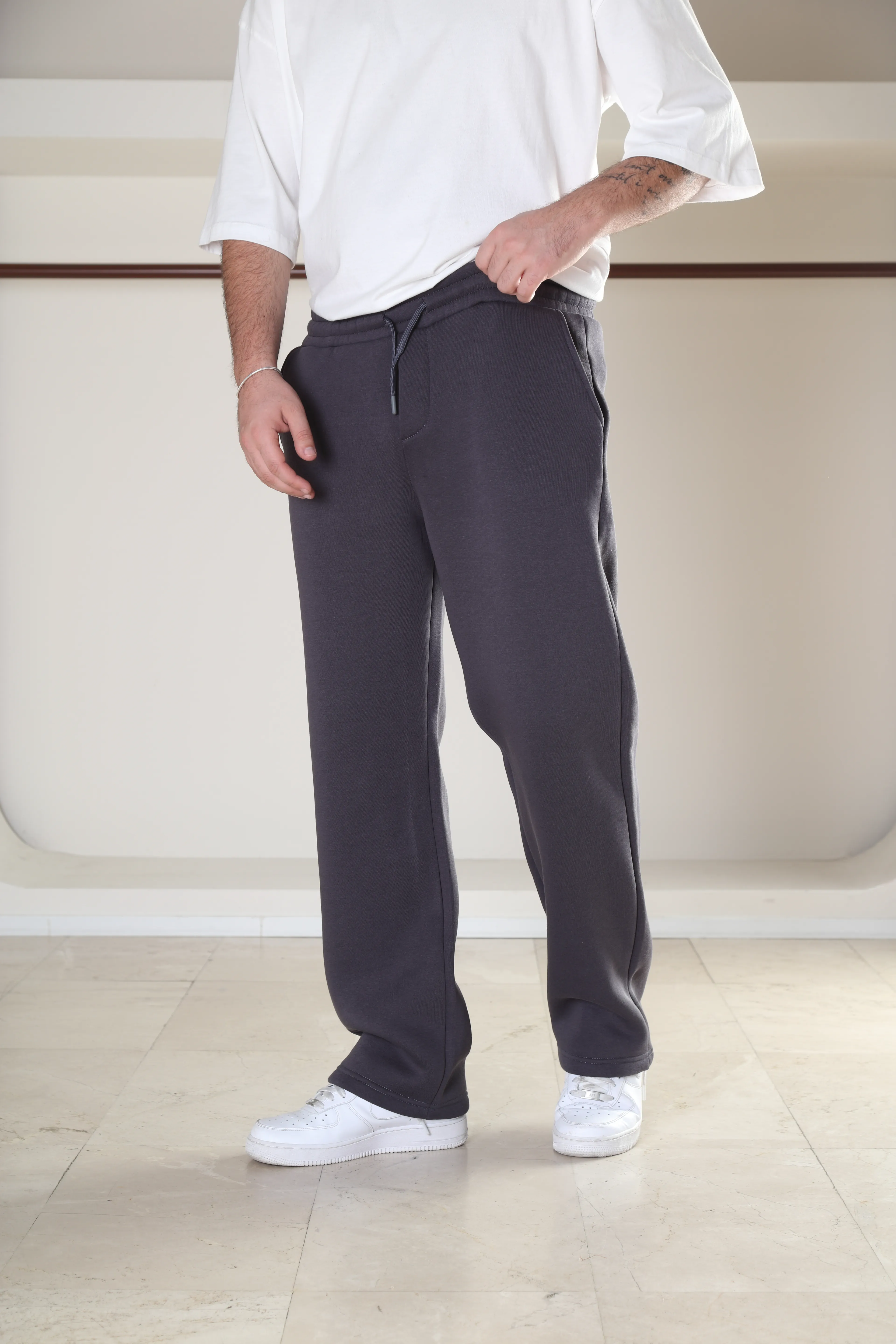 3iplik Şardonlu Baggy Eşofman