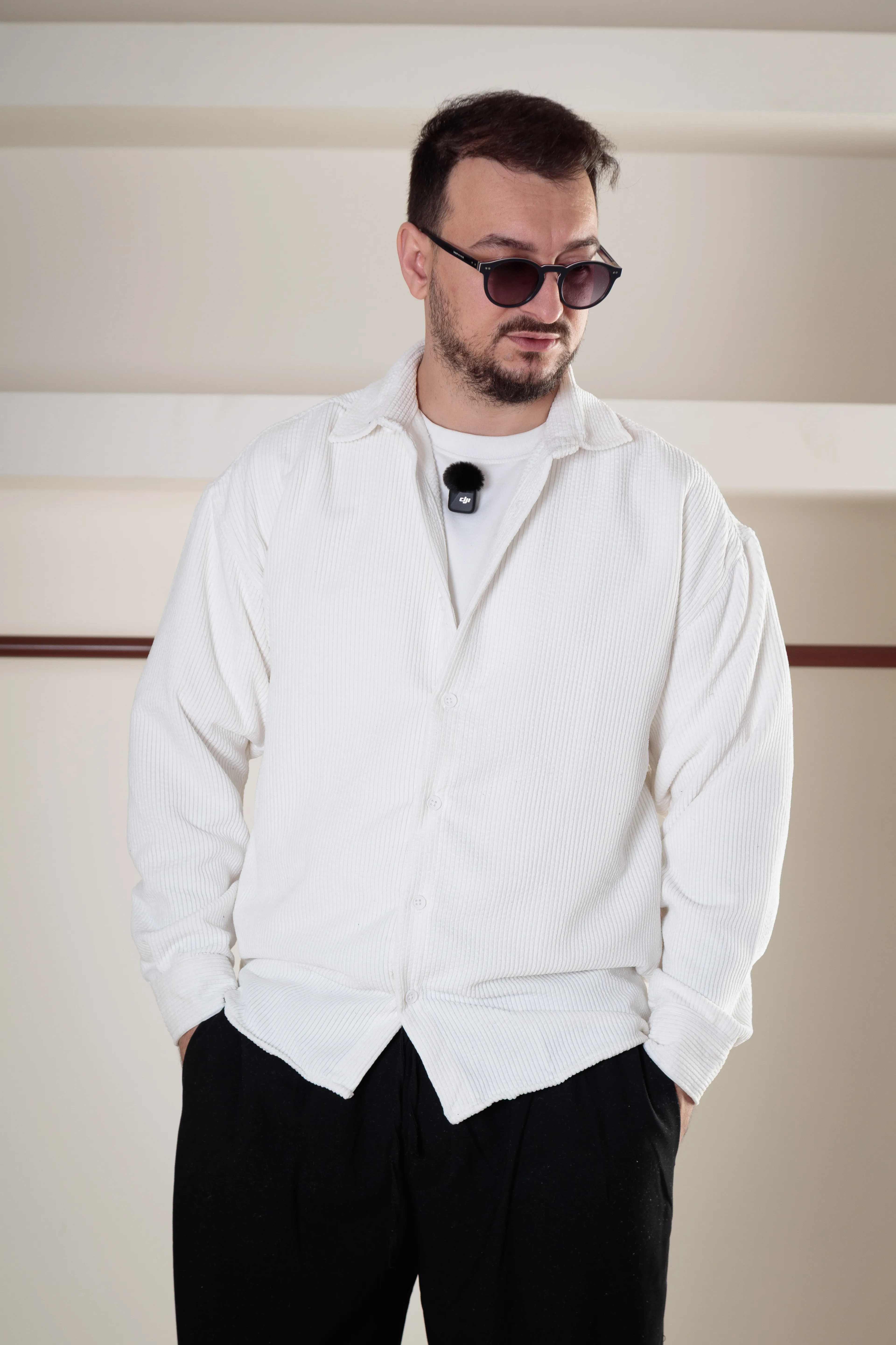 Oversize Kadife Gömlek