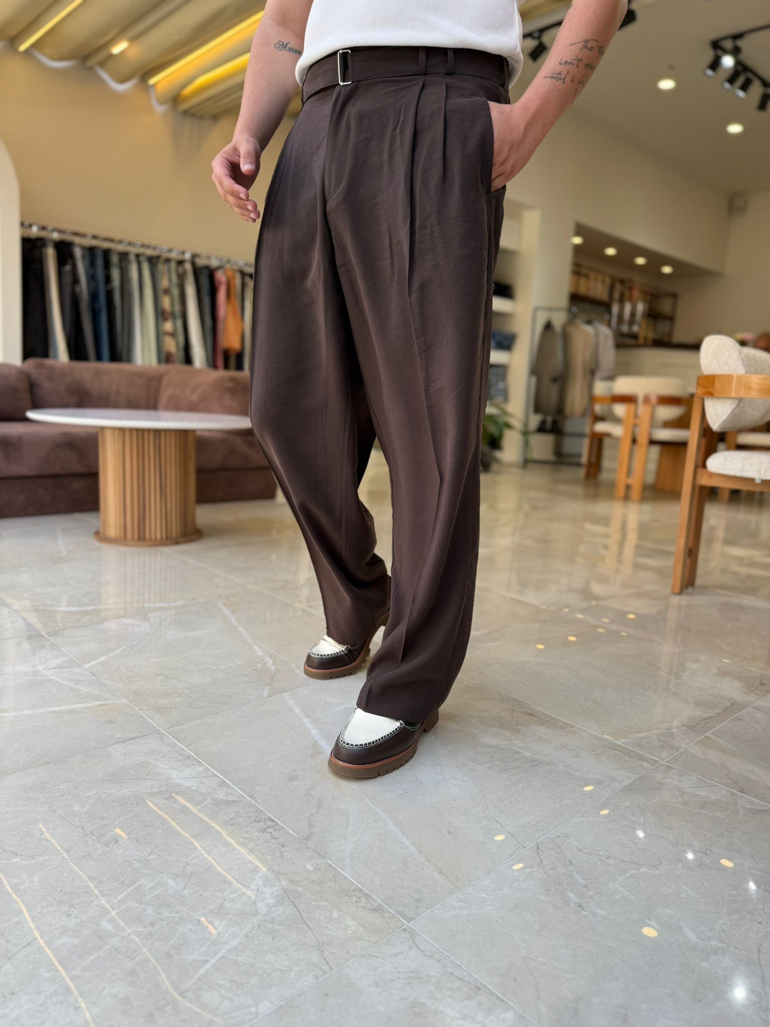 İtalyan Kesim Baggy Pantolon