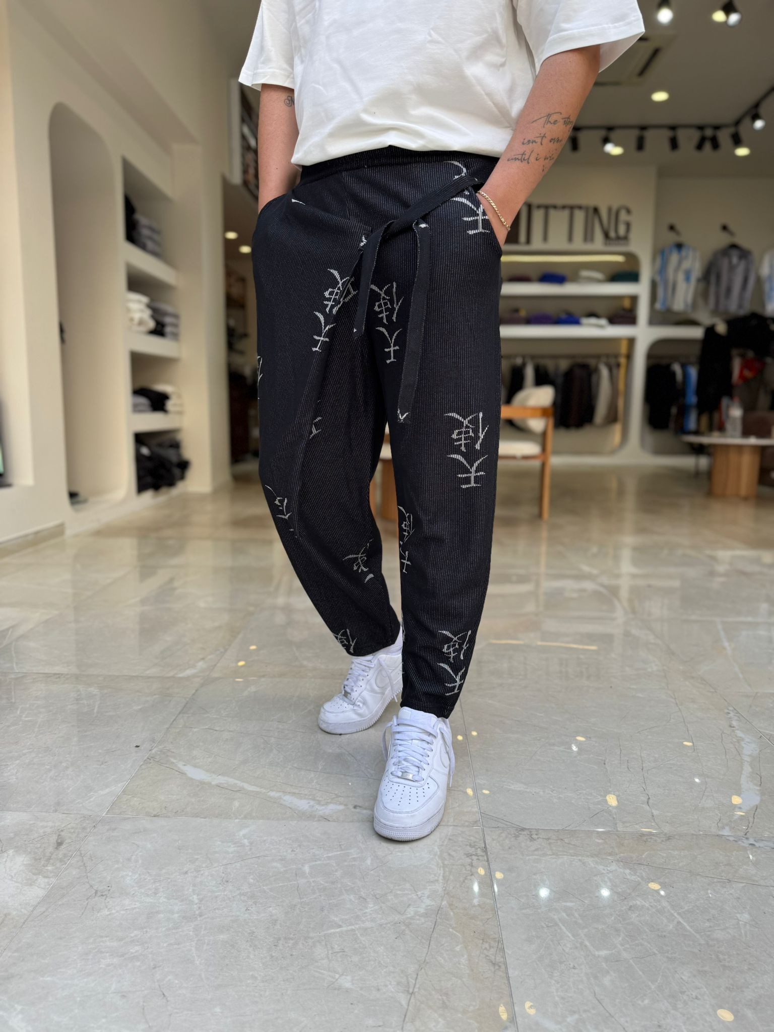 Kuşak Bağlamalı Street Baggy Pantolon