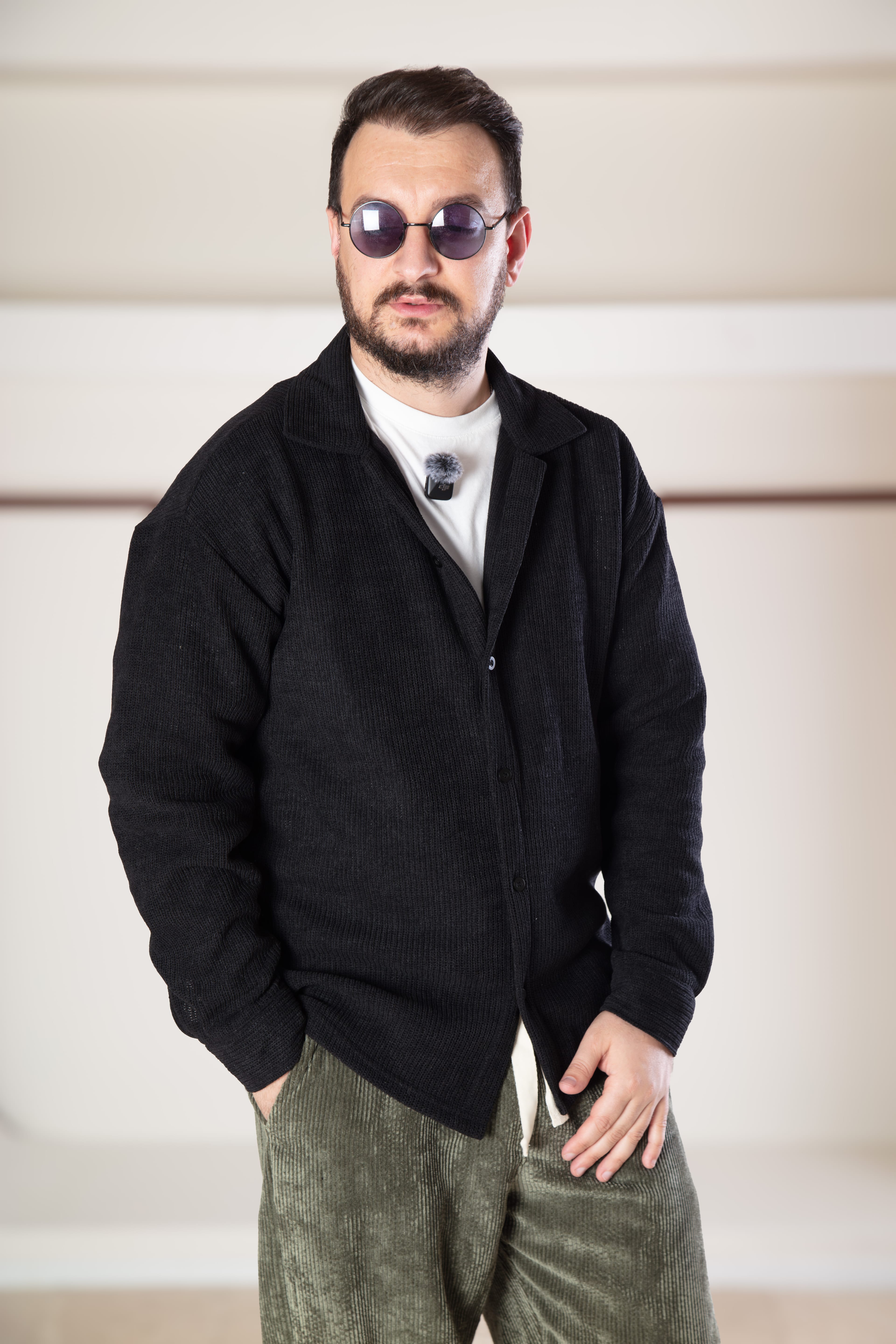 Oversize Triko Gömlek