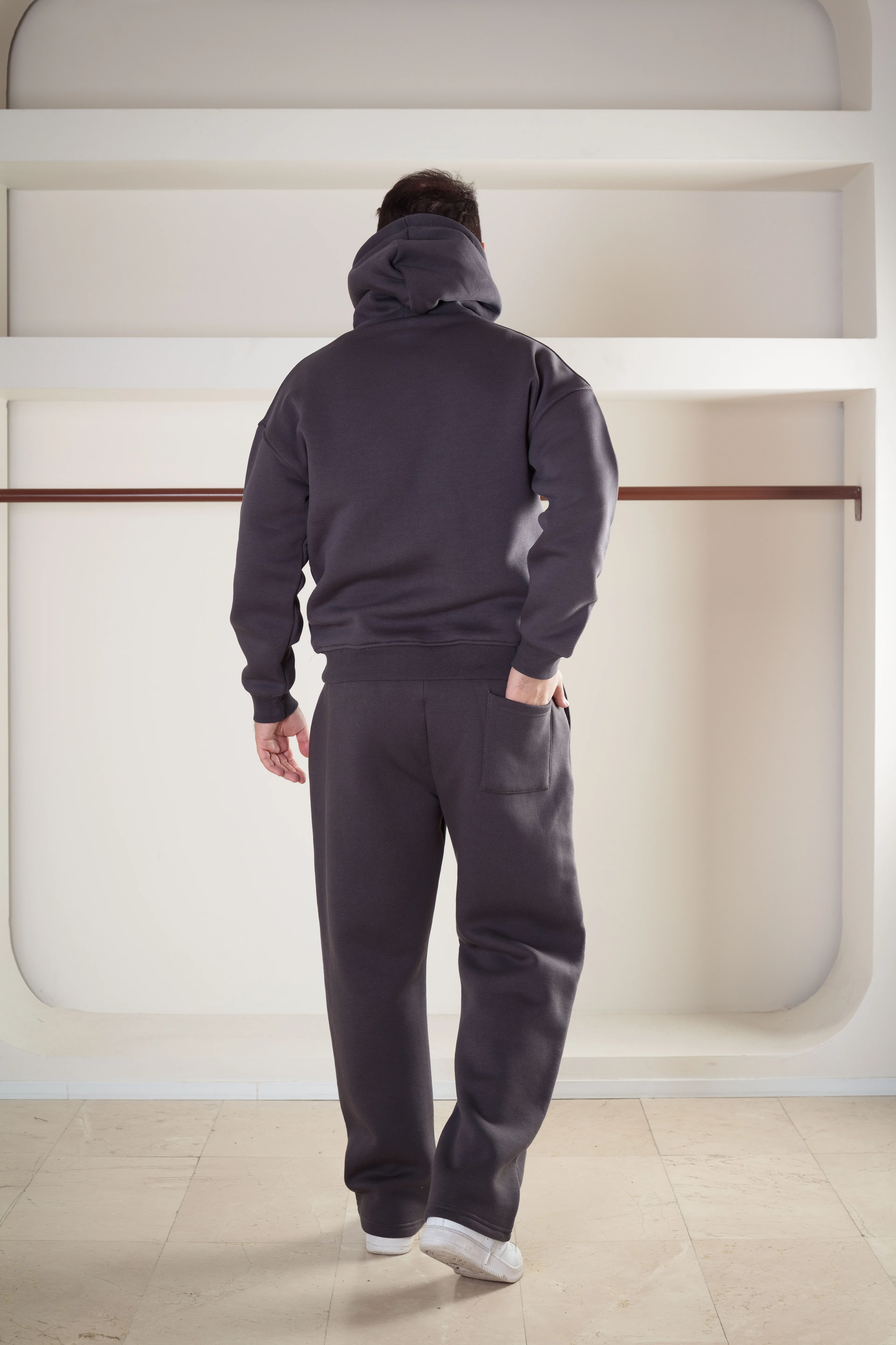 3iplik Şardonlu Oversize Takım