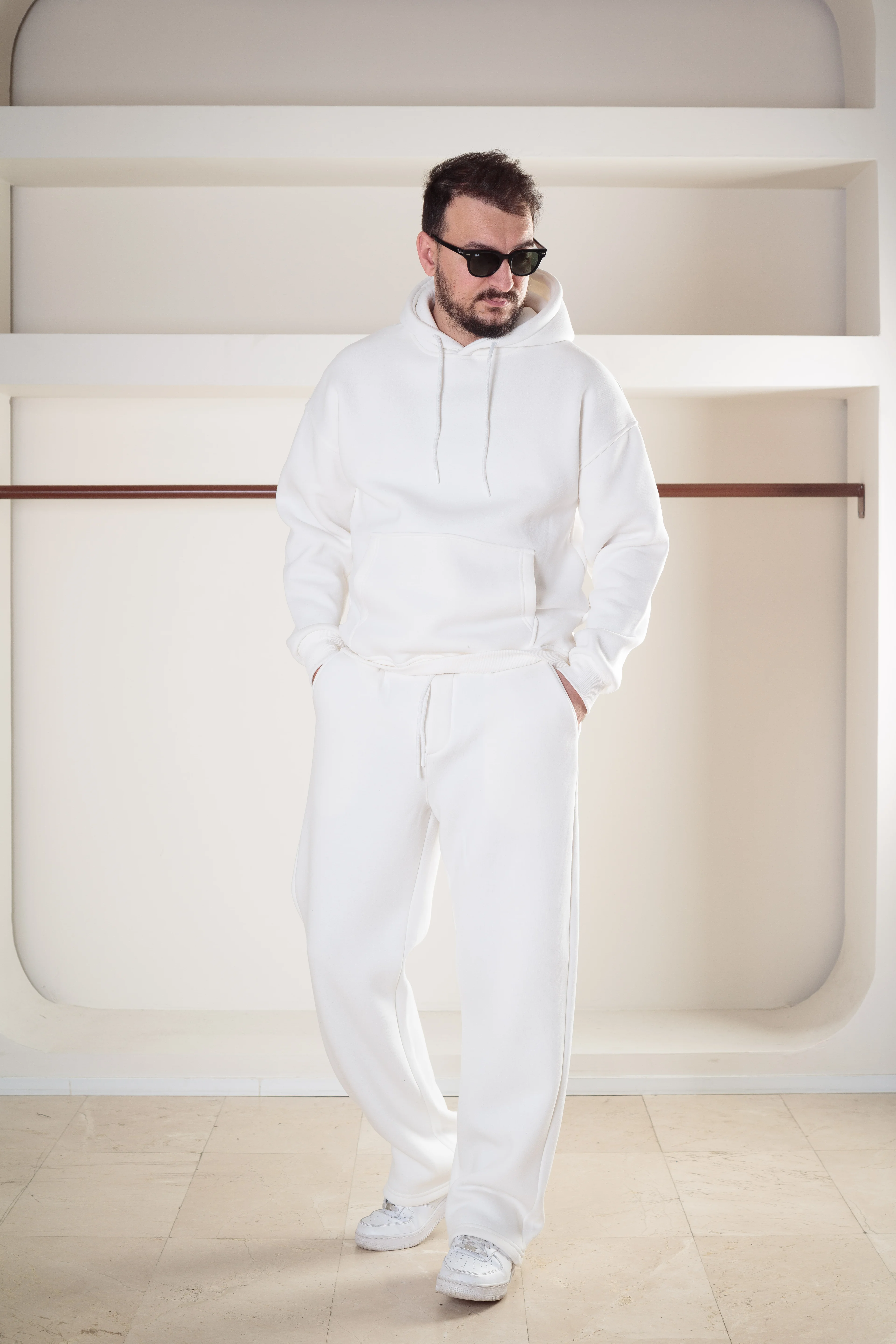 3iplik Şardonlu Oversize Takım