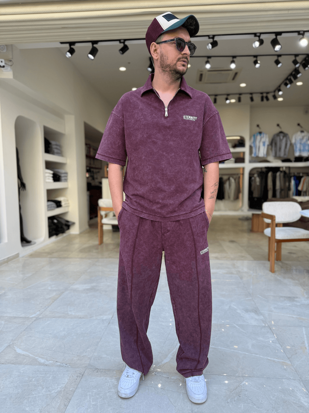Fermuar Detaylı Oversize Takım