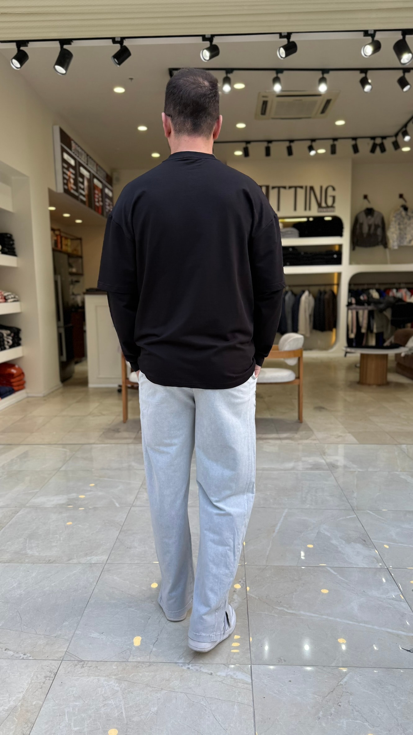F25 Baskılı Kol Detaylı Sweat 